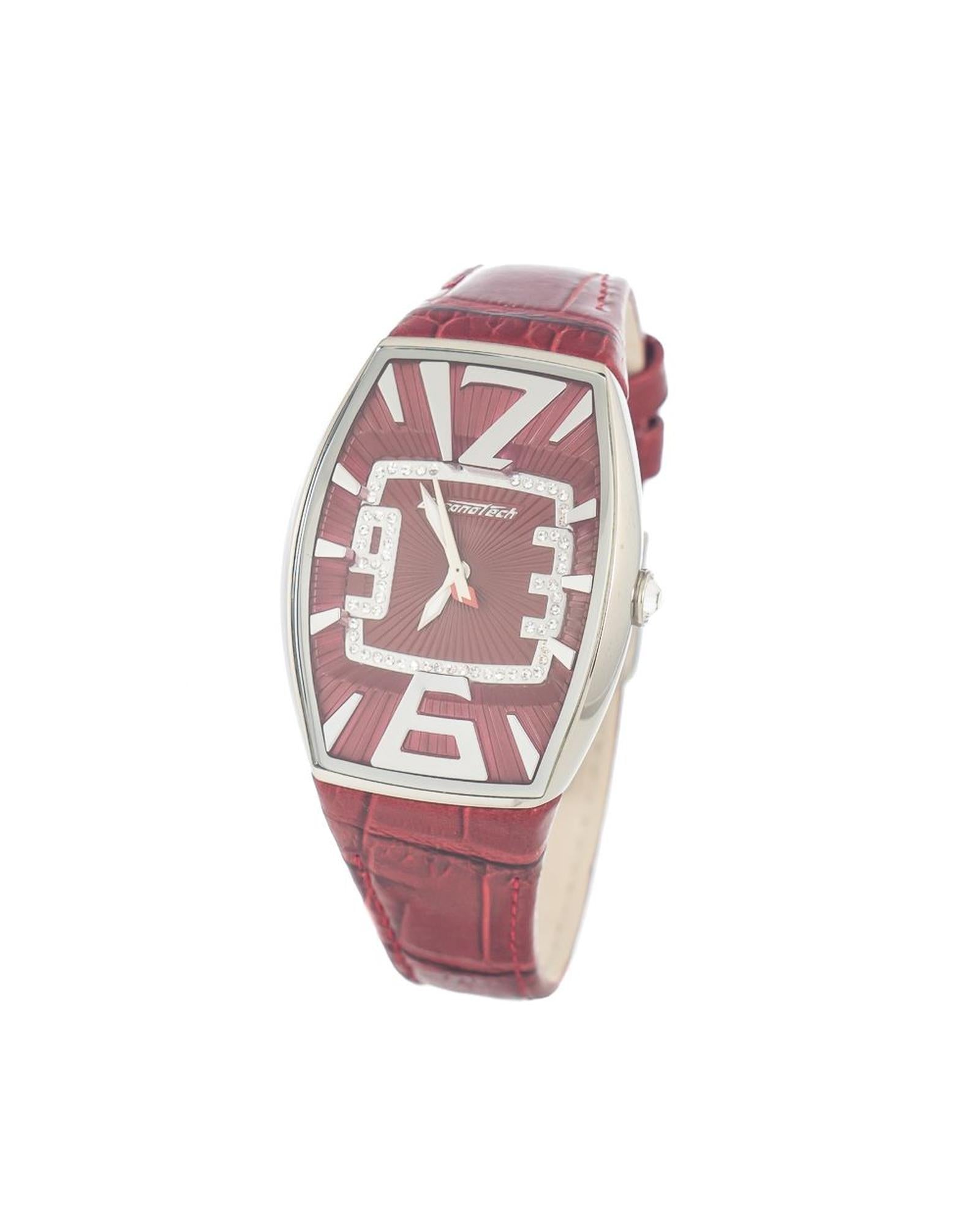 Chronotech Women's Red Leather Watch - One Size
