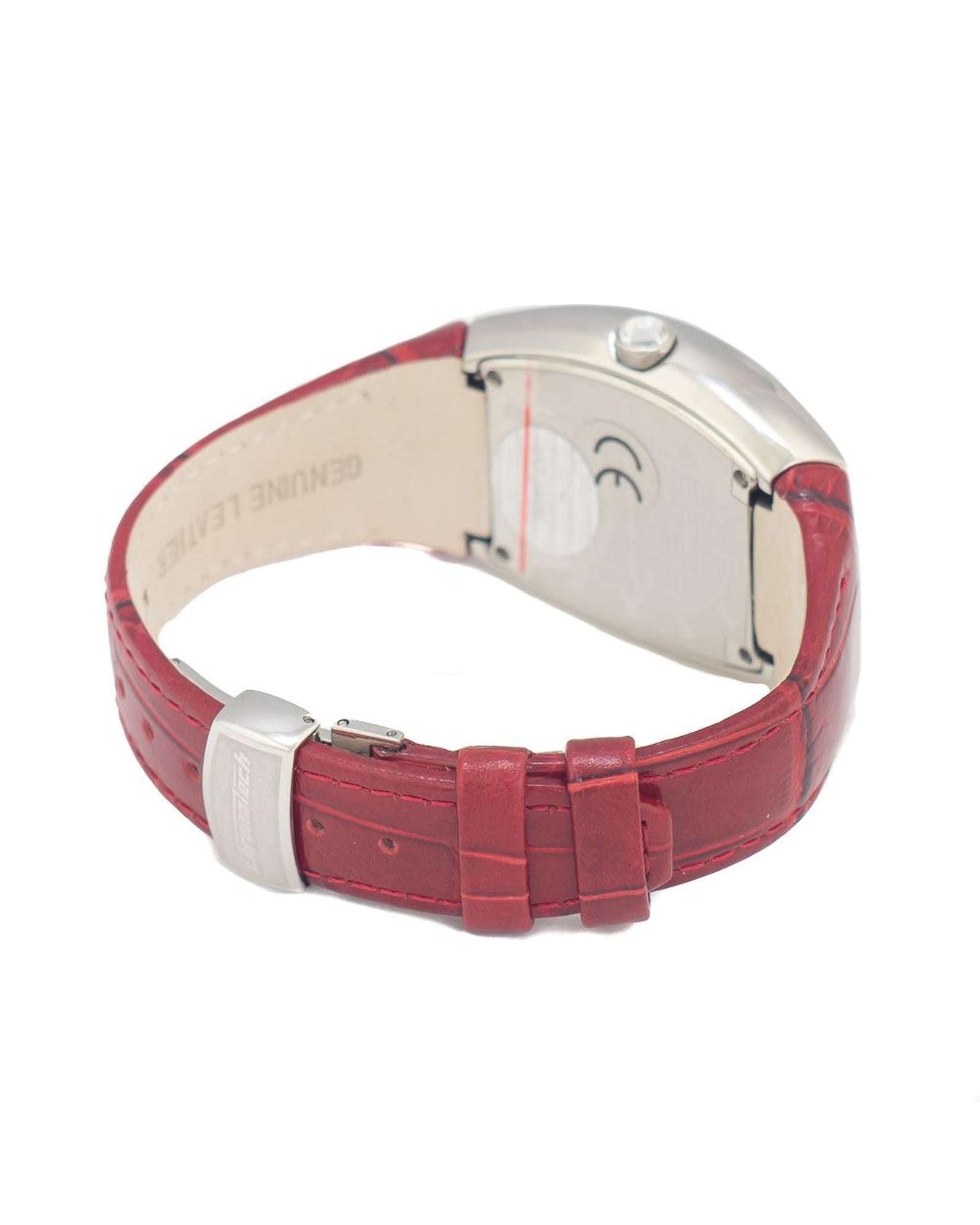 Chronotech Women's Red Leather Watch - One Size