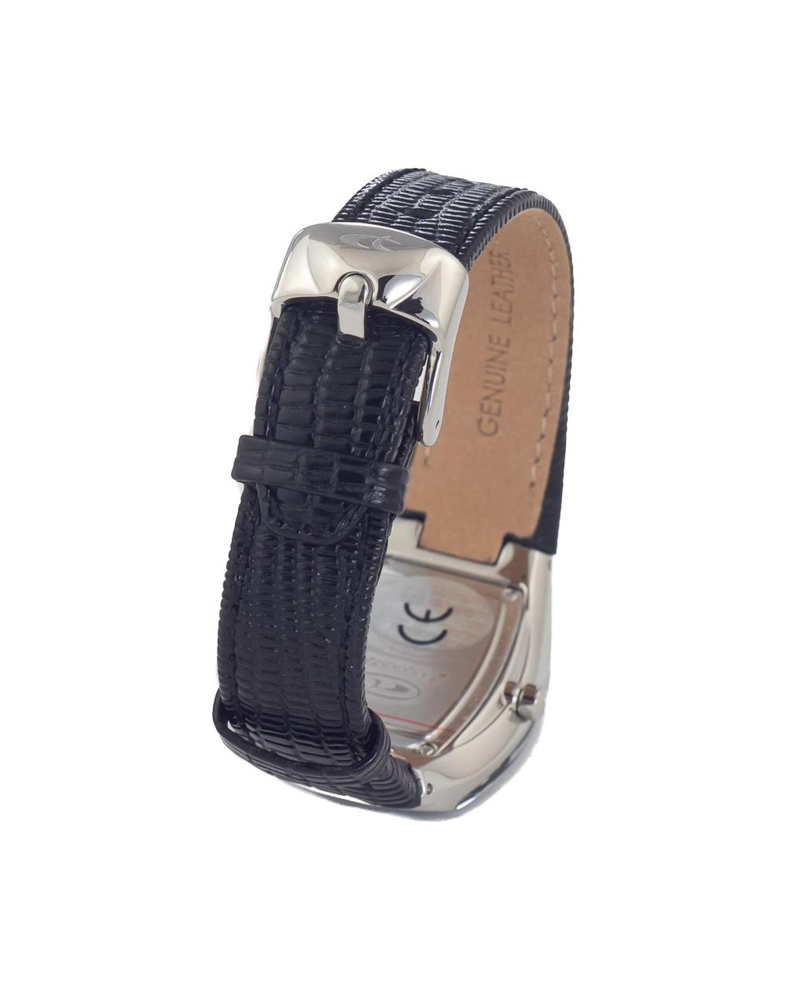 Chronotech Women's Black Leather Watch - One Size