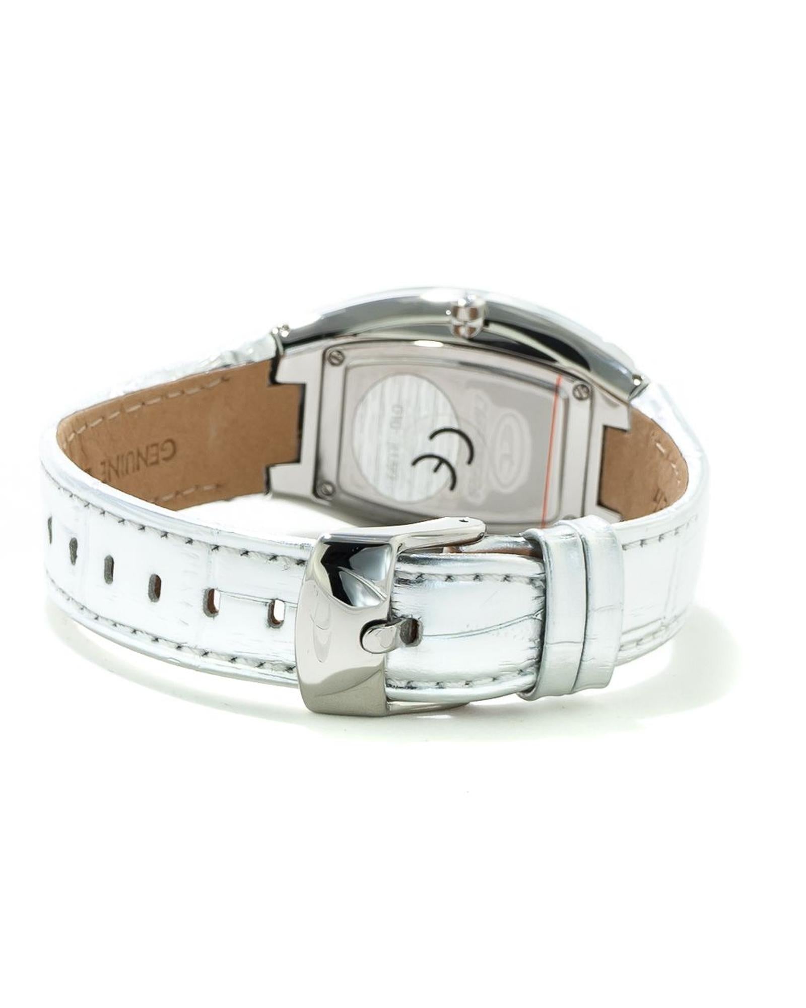 Chronotech Women's Silver Leather Watch - One Size