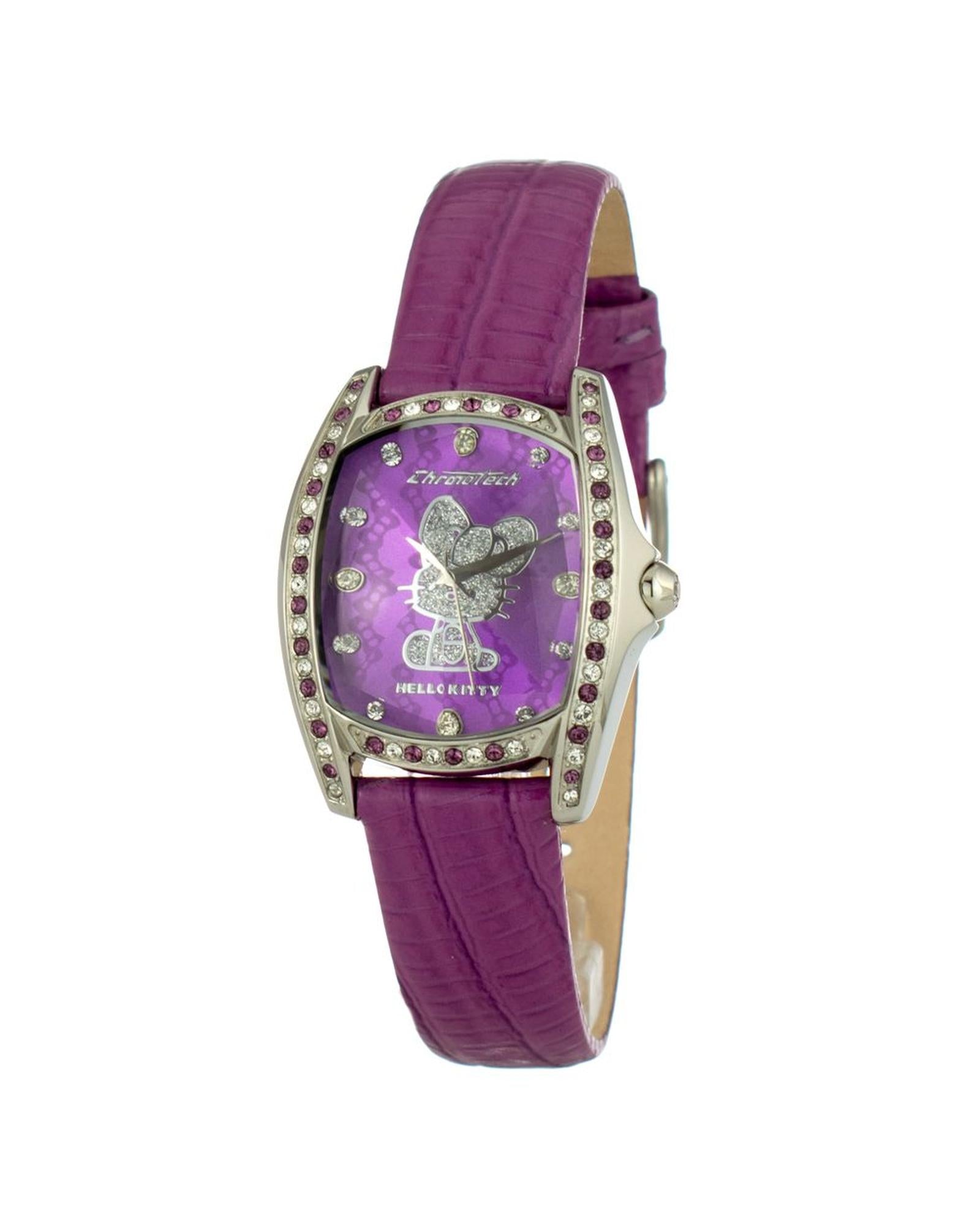 Chronotech Women's Purple Leather Watch - One Size