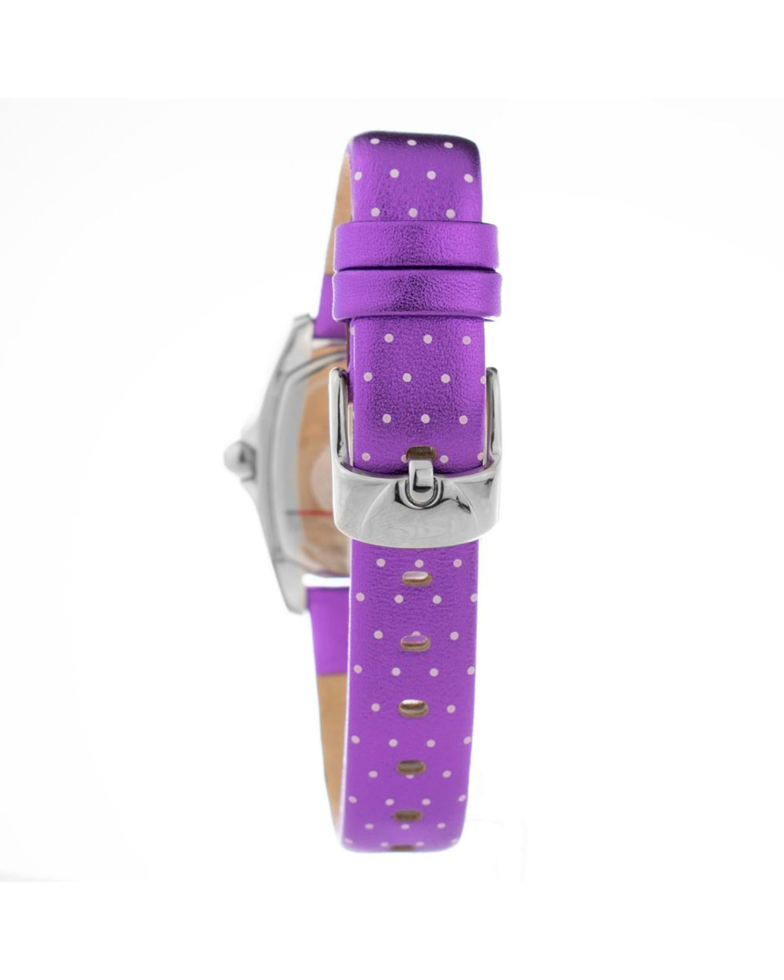 Chronotech Women's Purple Leather Watch - One Size
