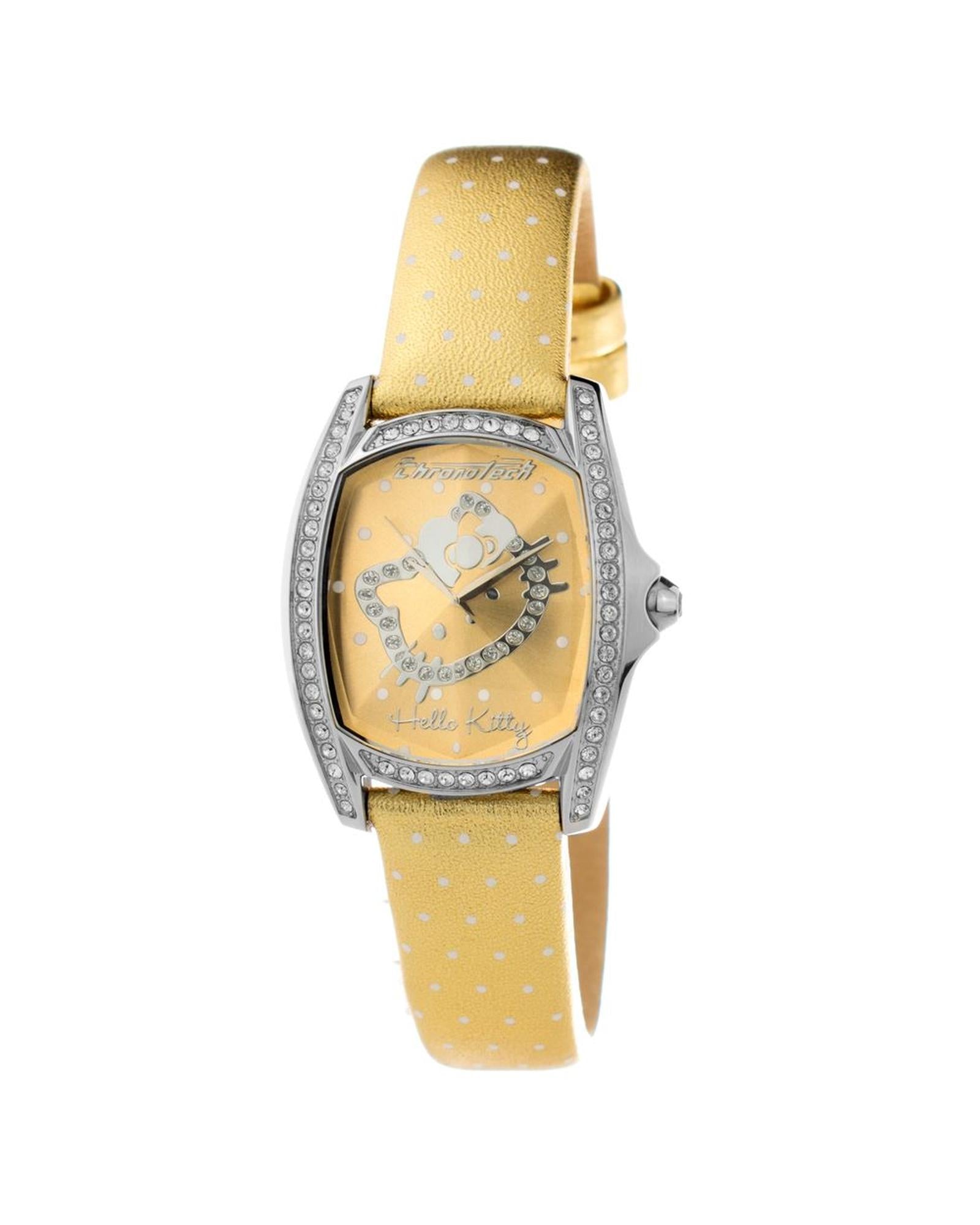 Chronotech Women's Gold Leather Watch - One Size