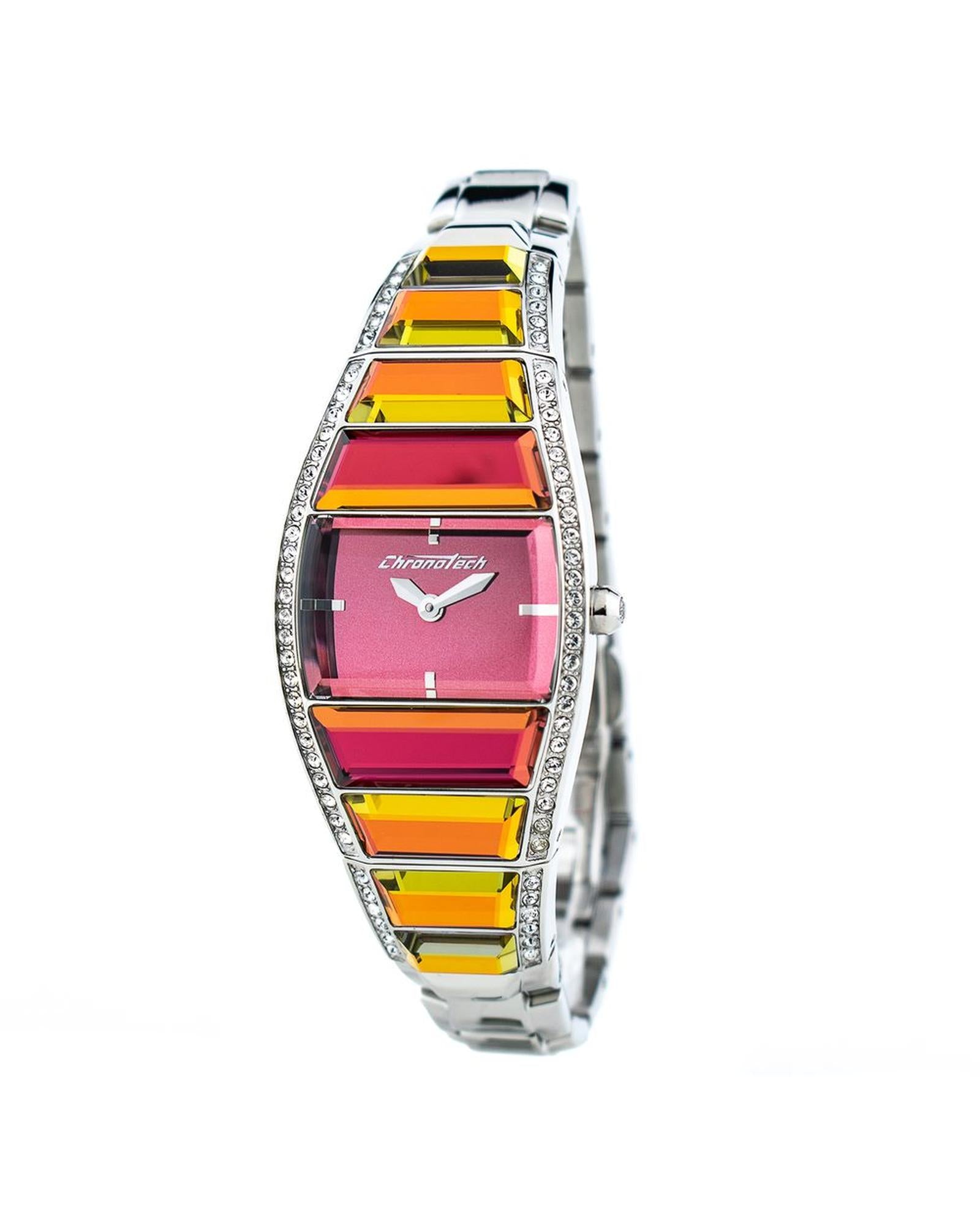 Chronotech Women's Silver Steel Watch - One Size