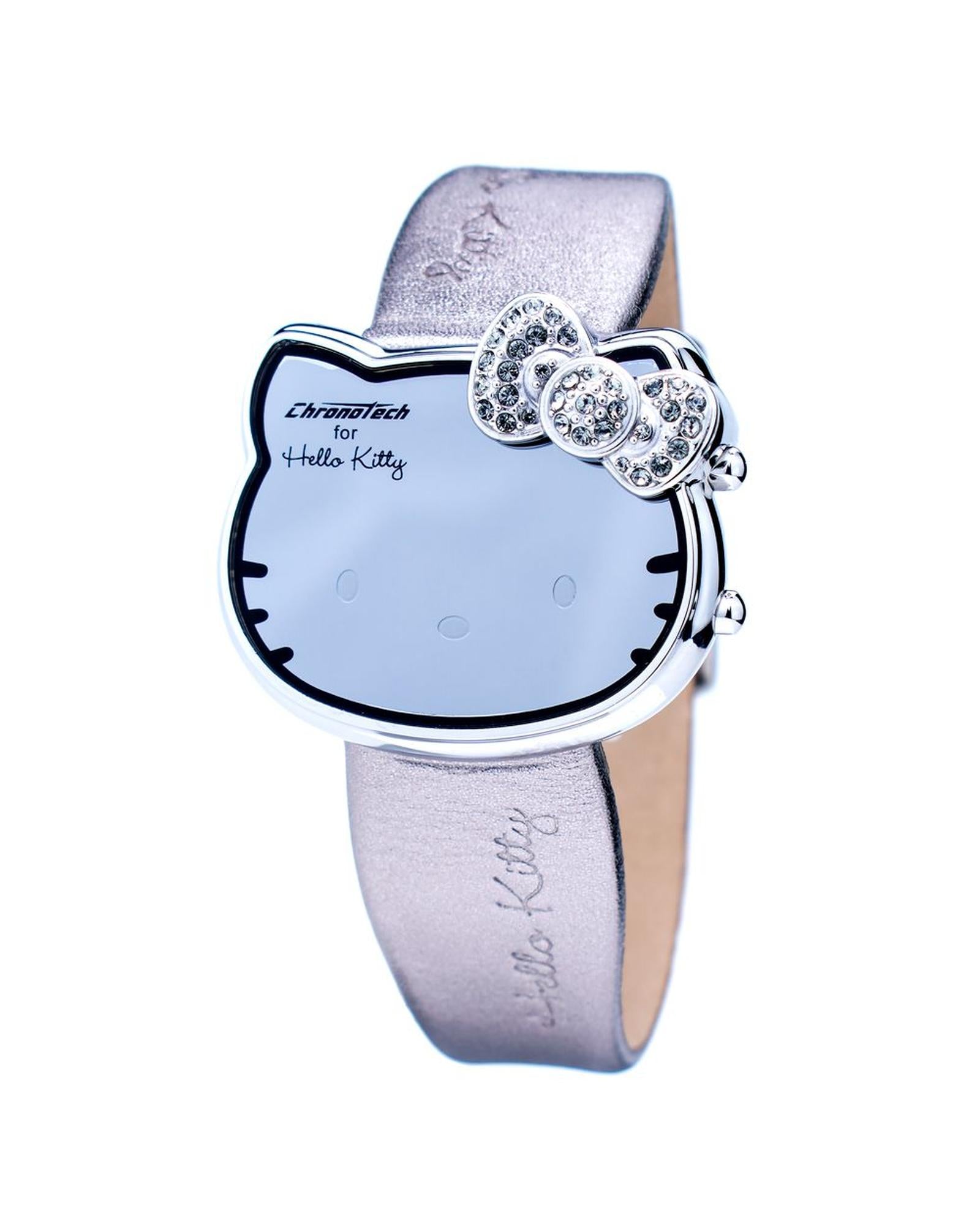 Chronotech Women's Silver Leather Watch - One Size