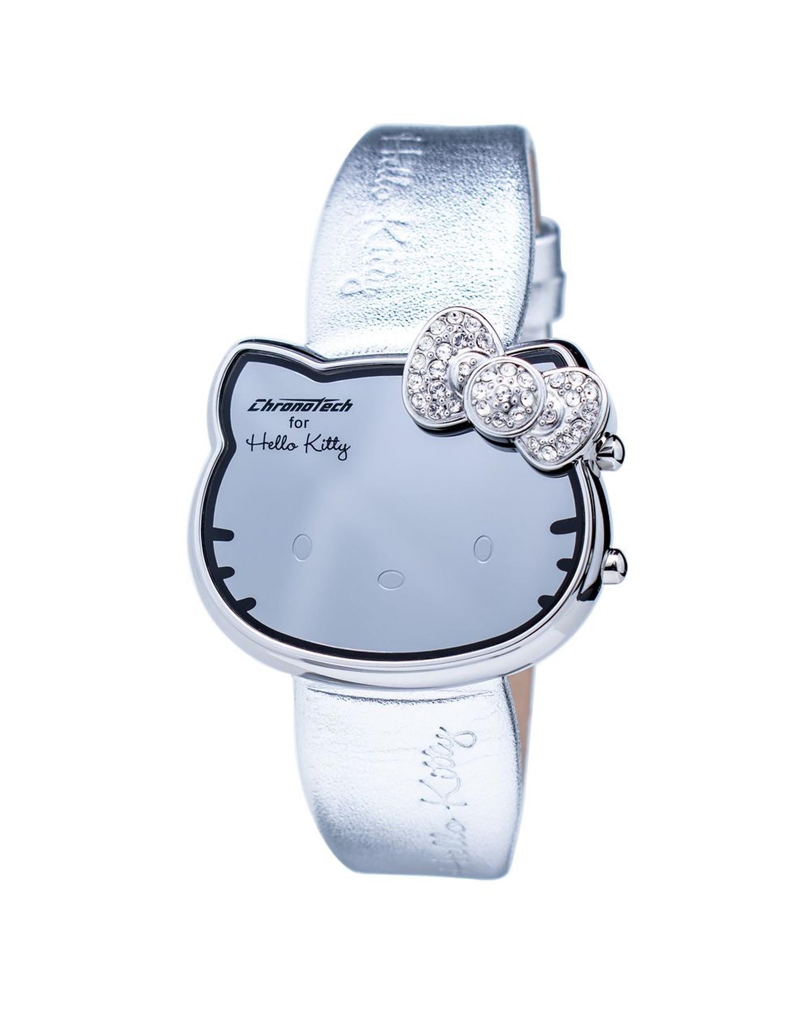 Chronotech Women's Silver Leather Watch - One Size