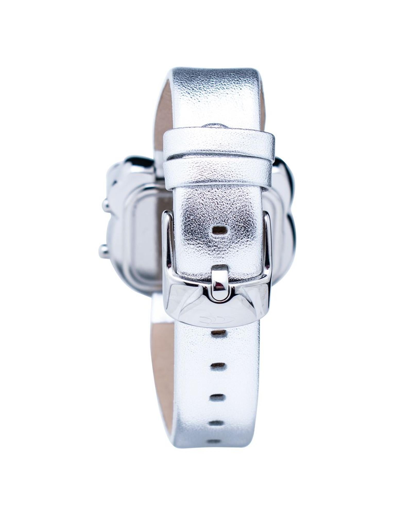 Chronotech Women's Silver Leather Watch - One Size