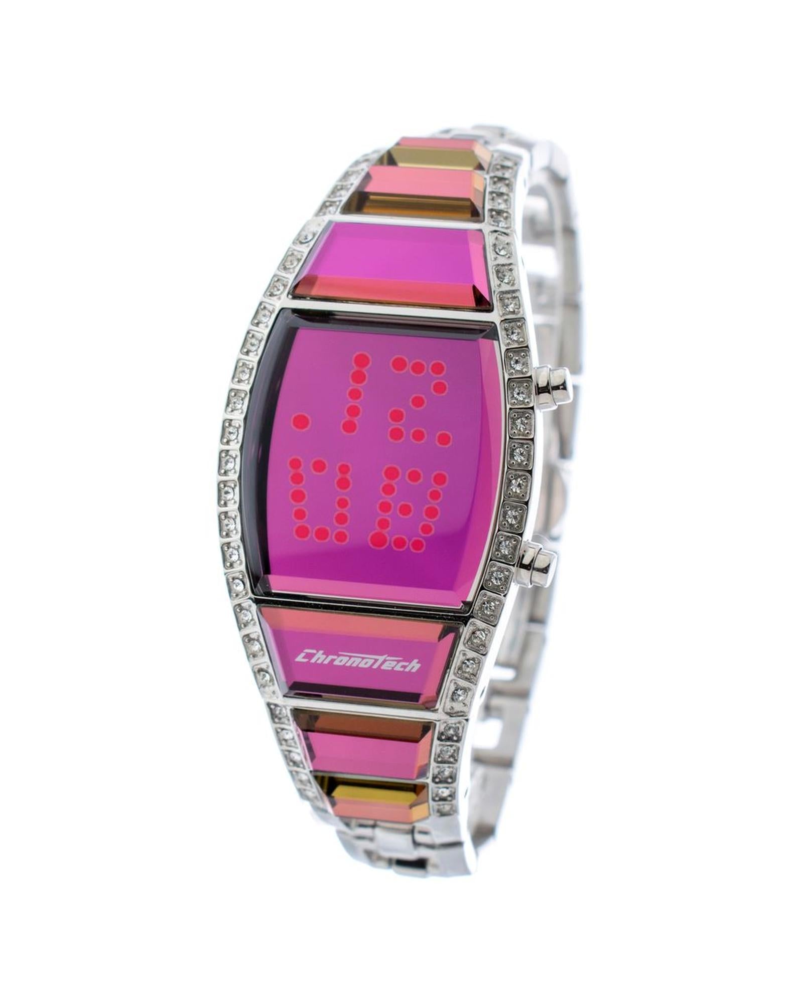 Chronotech Women's Silver Steel Watch - One Size
