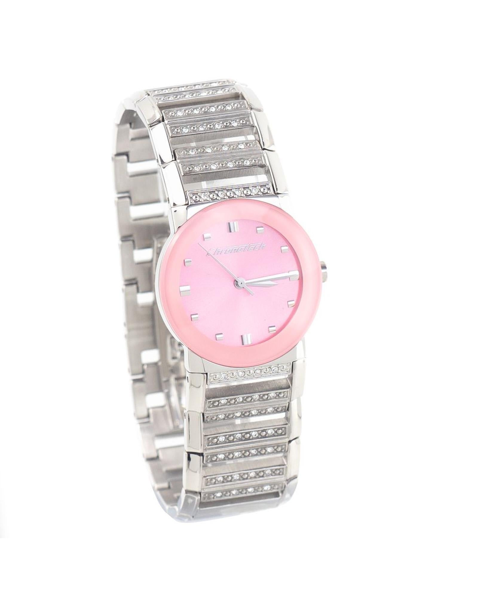Chronotech Women's Silver Steel Watch - One Size
