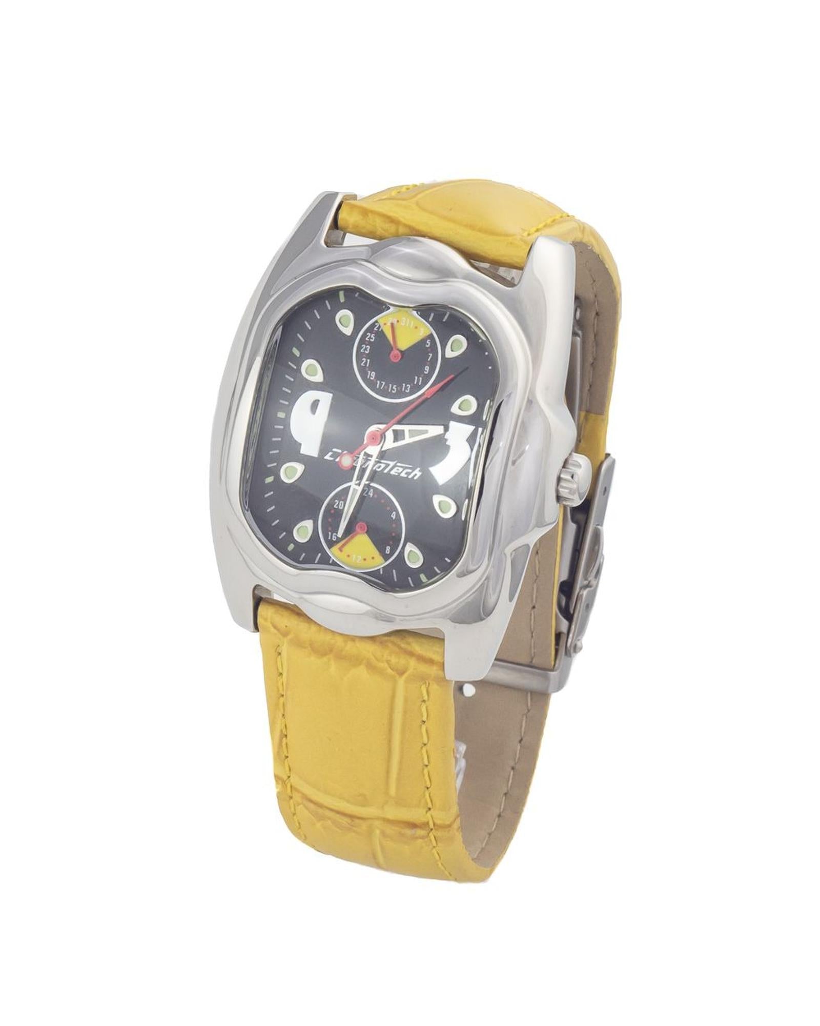 Chronotech Women's Yellow Leather Watch - One Size