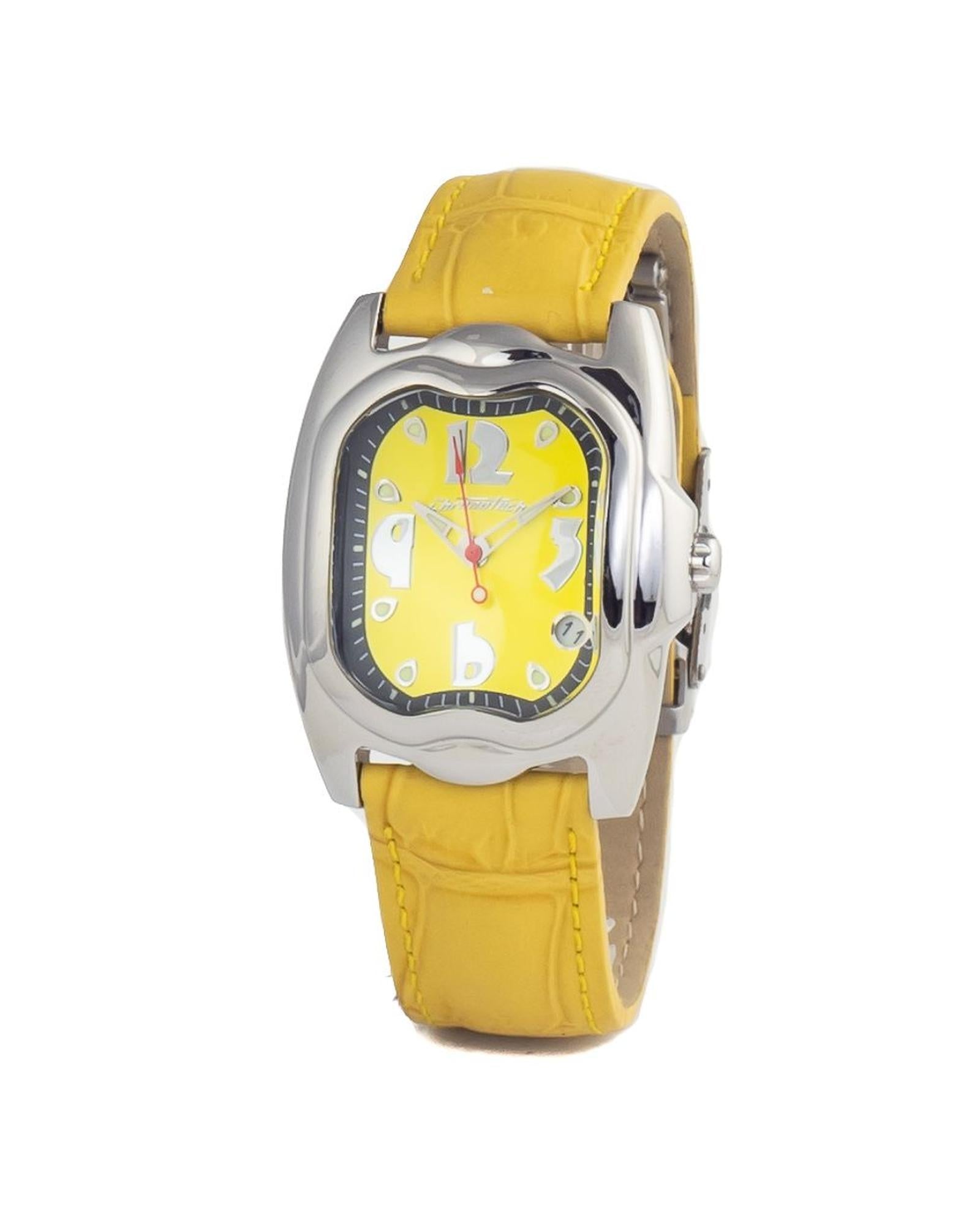 Chronotech Women's Yellow Leather Watch - One Size