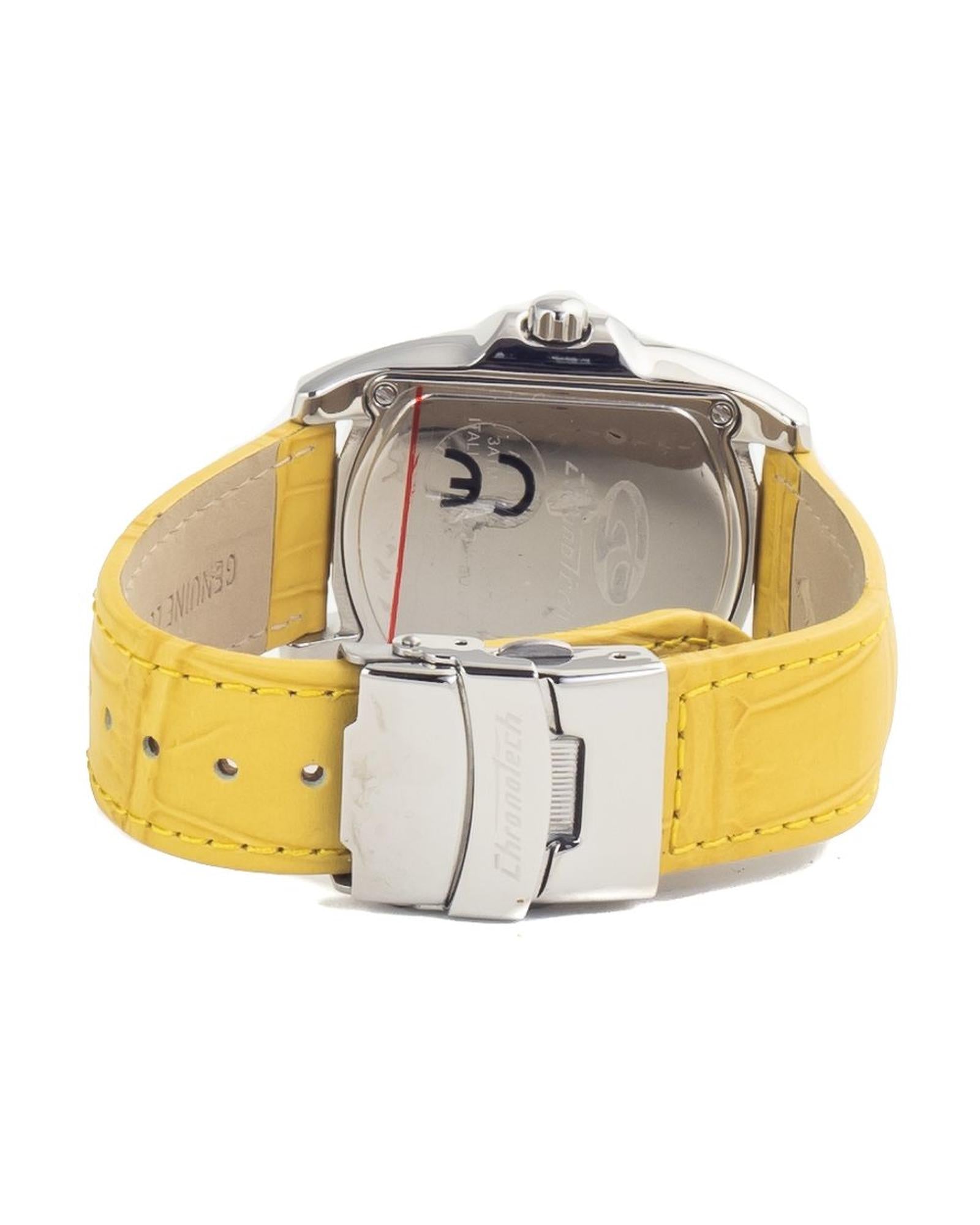 Chronotech Women's Yellow Leather Watch - One Size