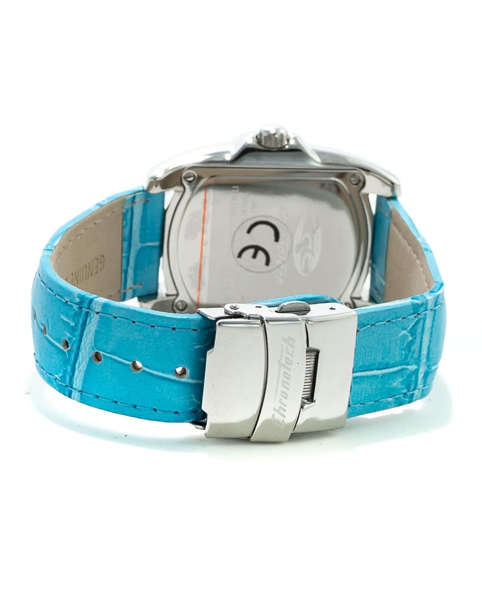 Chronotech Men's Blue Leather Watch - One Size