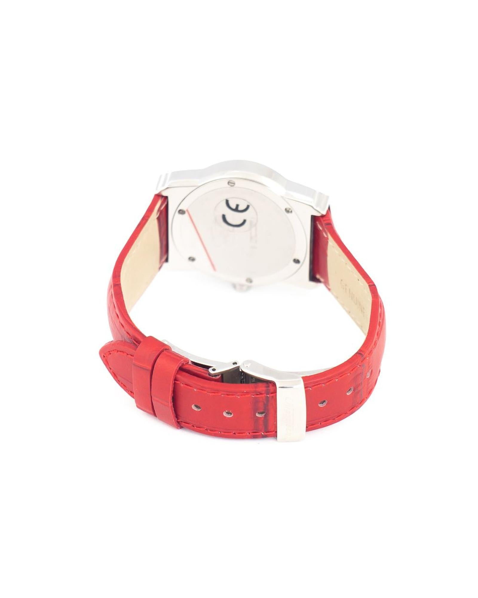 Chronotech Women's Red Leather Watch - One Size