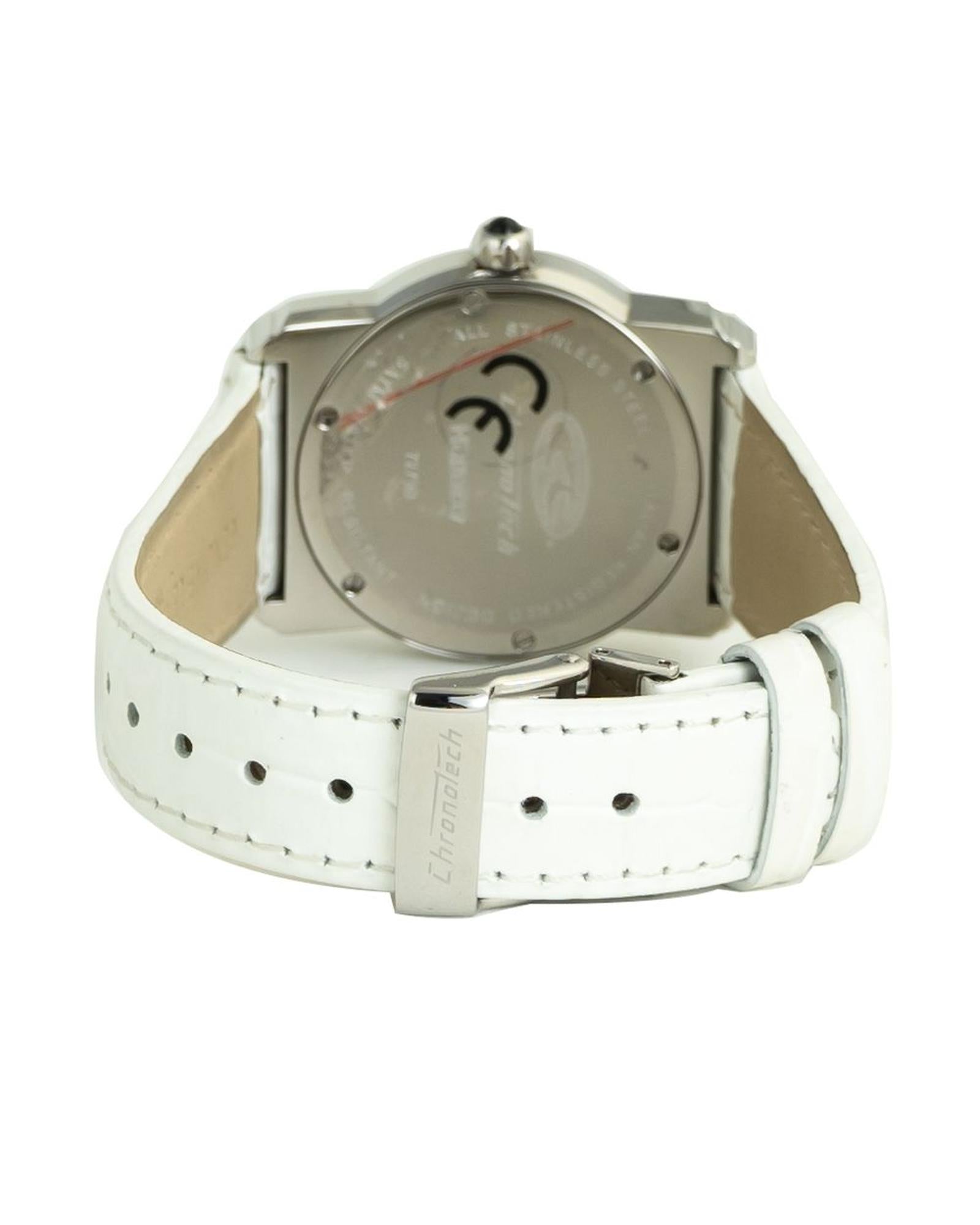 Chronotech Women's White Leather Watch - One Size