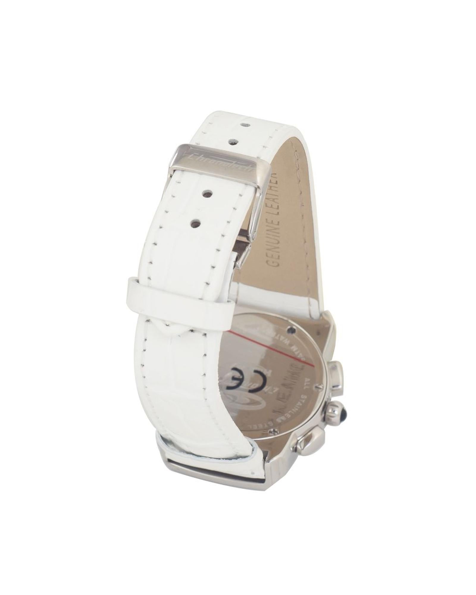 Chronotech Women's White Leather Watch - One Size