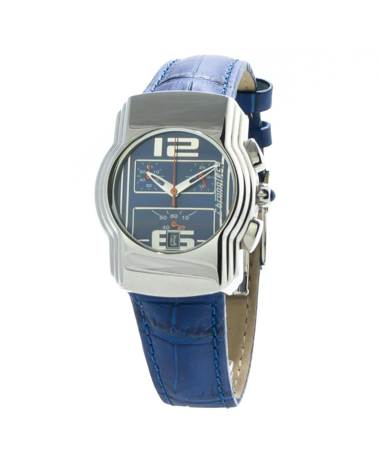 Chronotech Women's Blue Leather Watch - One Size