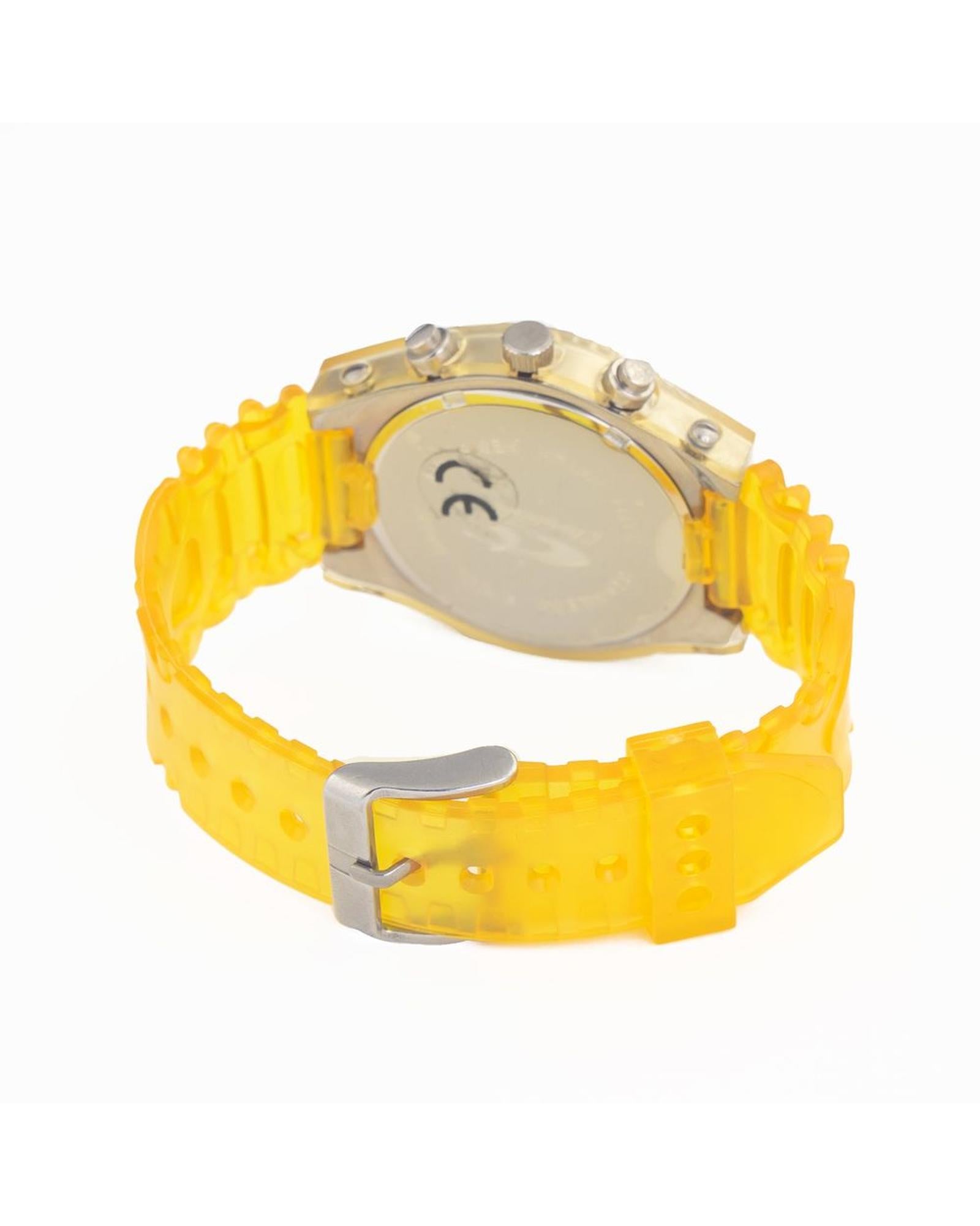 Chronotech Unisex's Yellow Rubber Watch - One Size