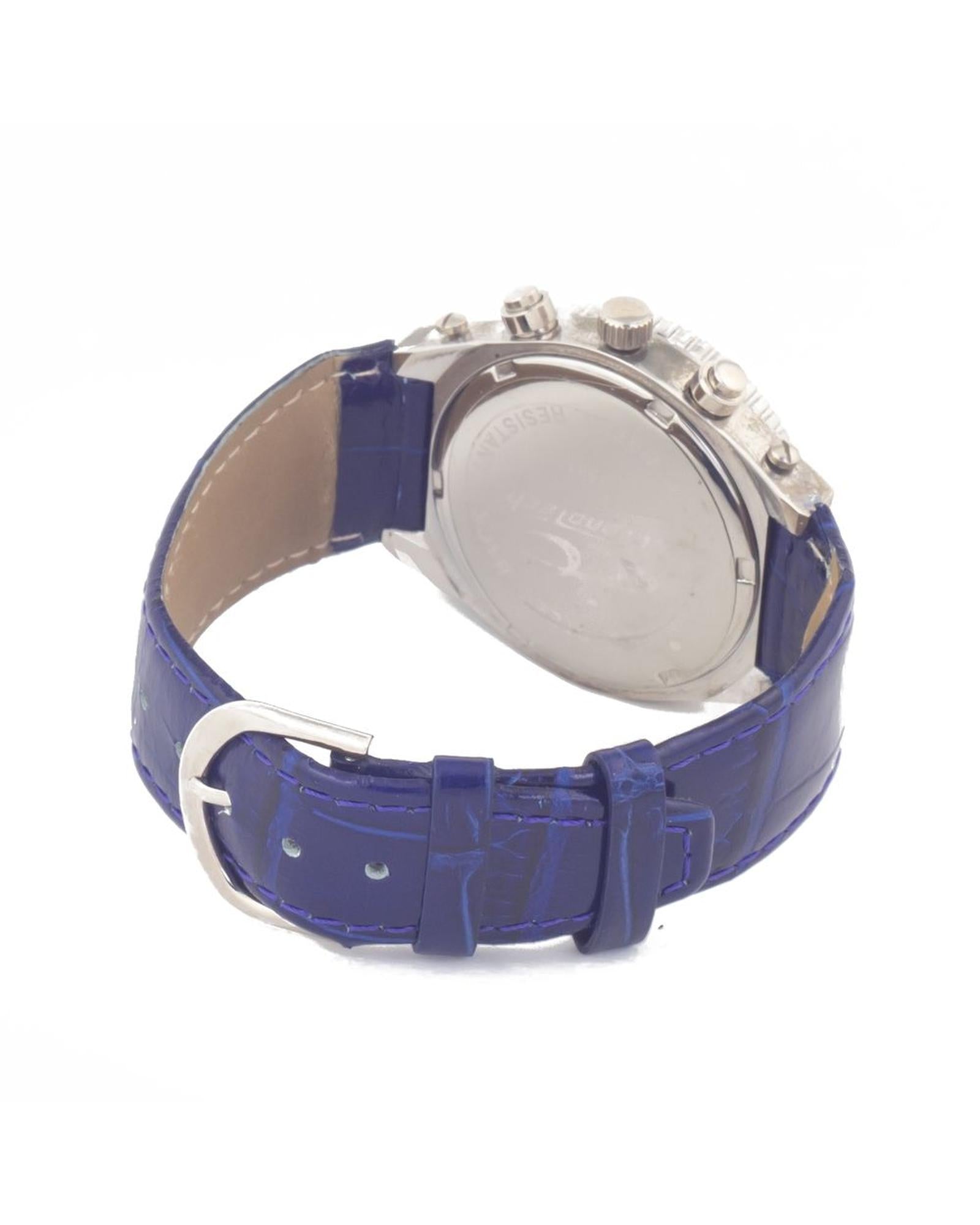 Chronotech Women's Blue Leather Watch - One Size