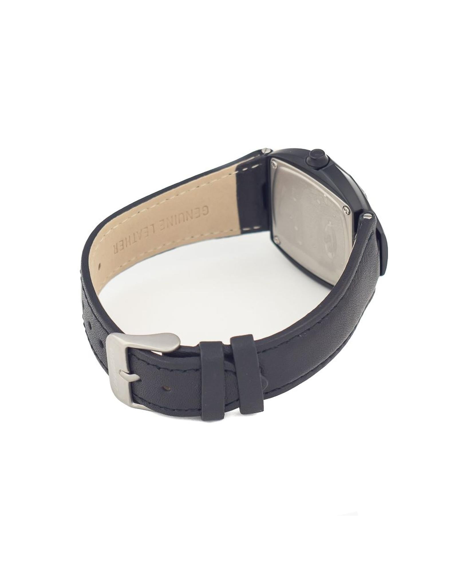 Chronotech Women's Black Leather Watch - One Size