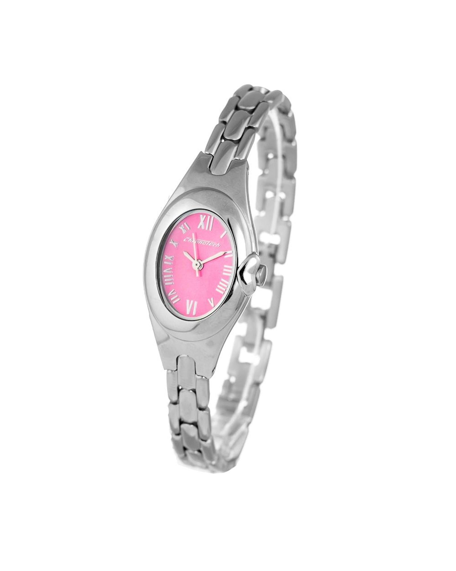 Chronotech Women's Silver Steel Watch - One Size