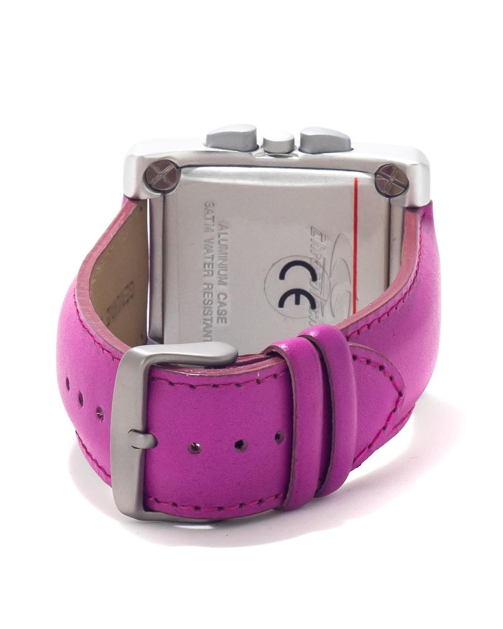 Chronotech Men's Purple Leather Watch - One Size