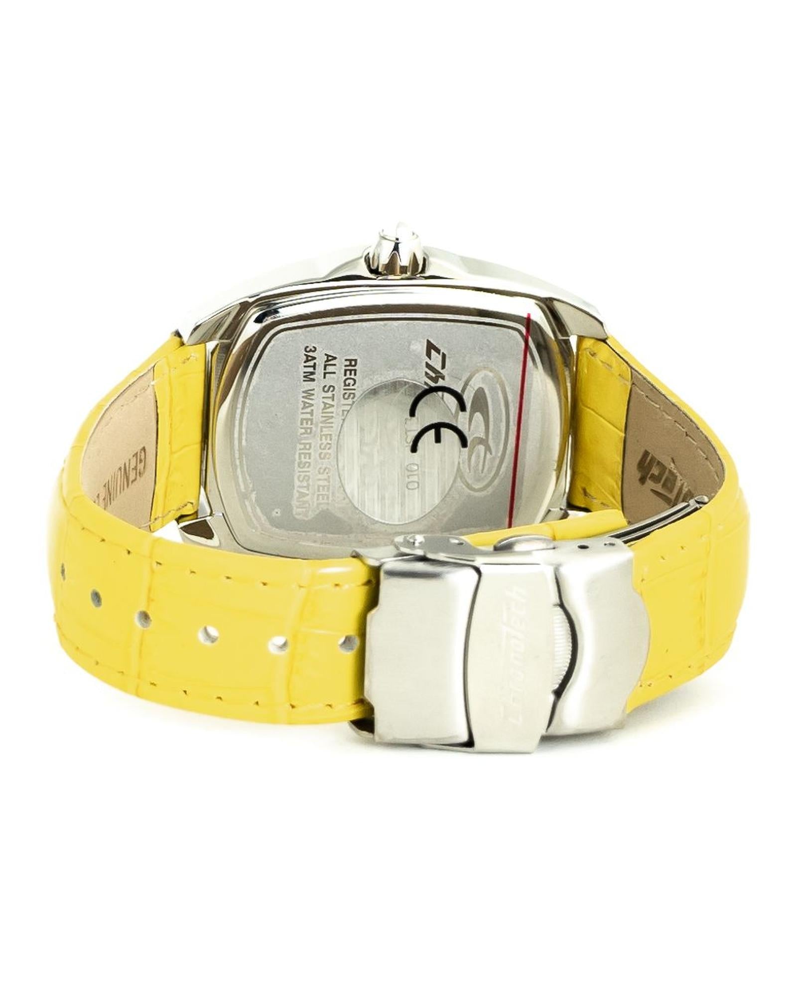 Chronotech Women's Yellow Leather Watch - One Size