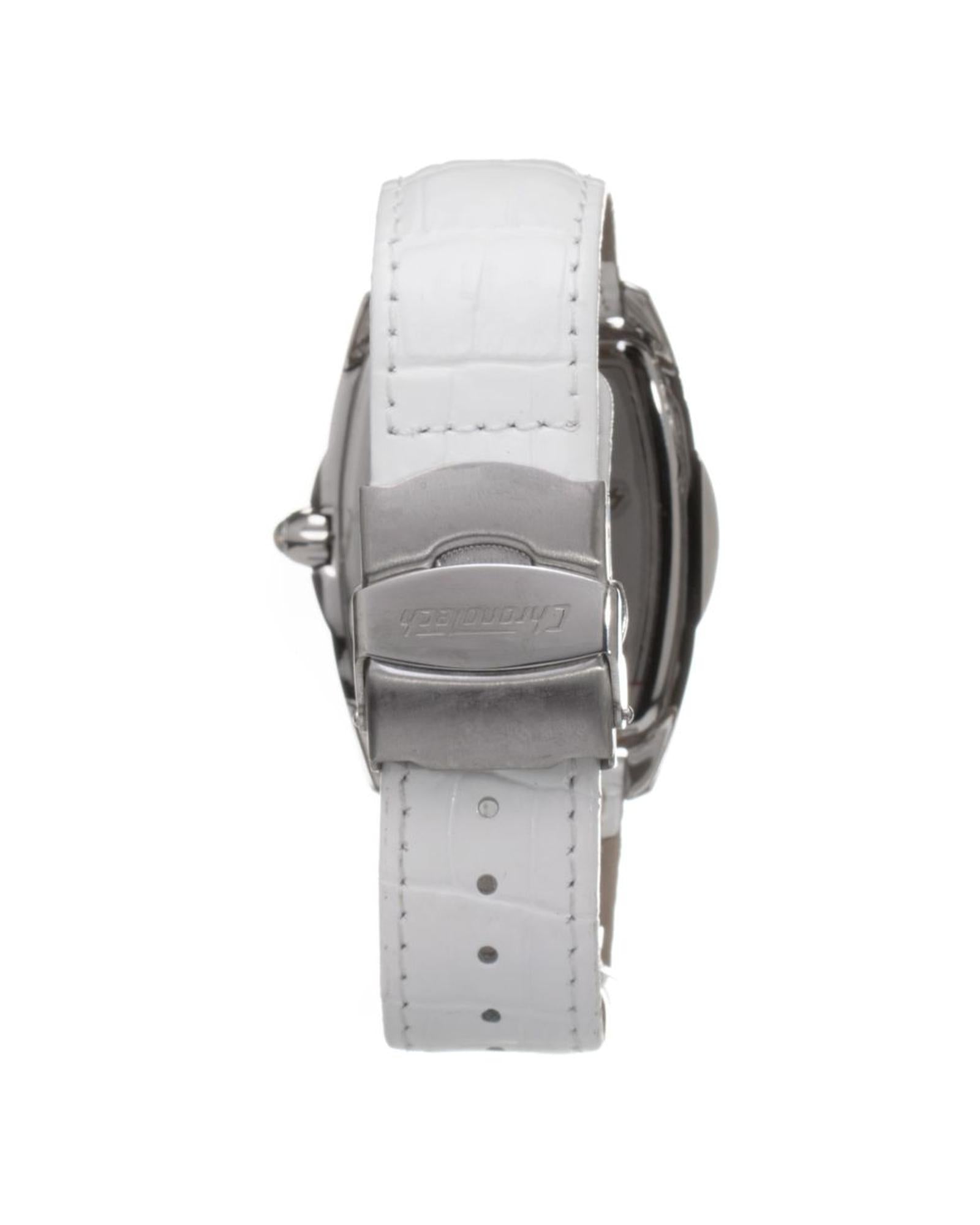 Chronotech Men's White Leather Watch - One Size