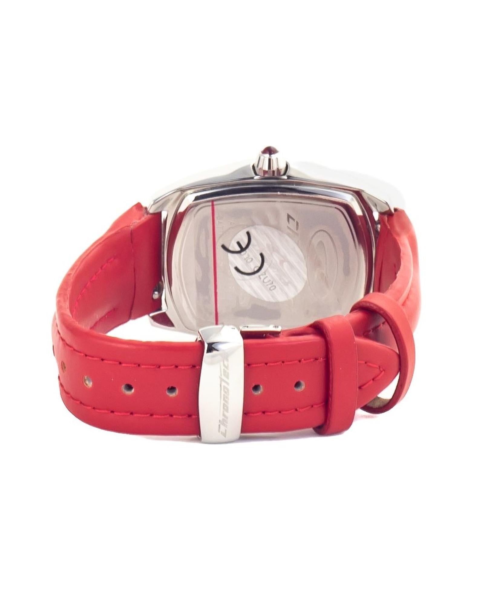 Chronotech Women's Red Leather Watch - One Size