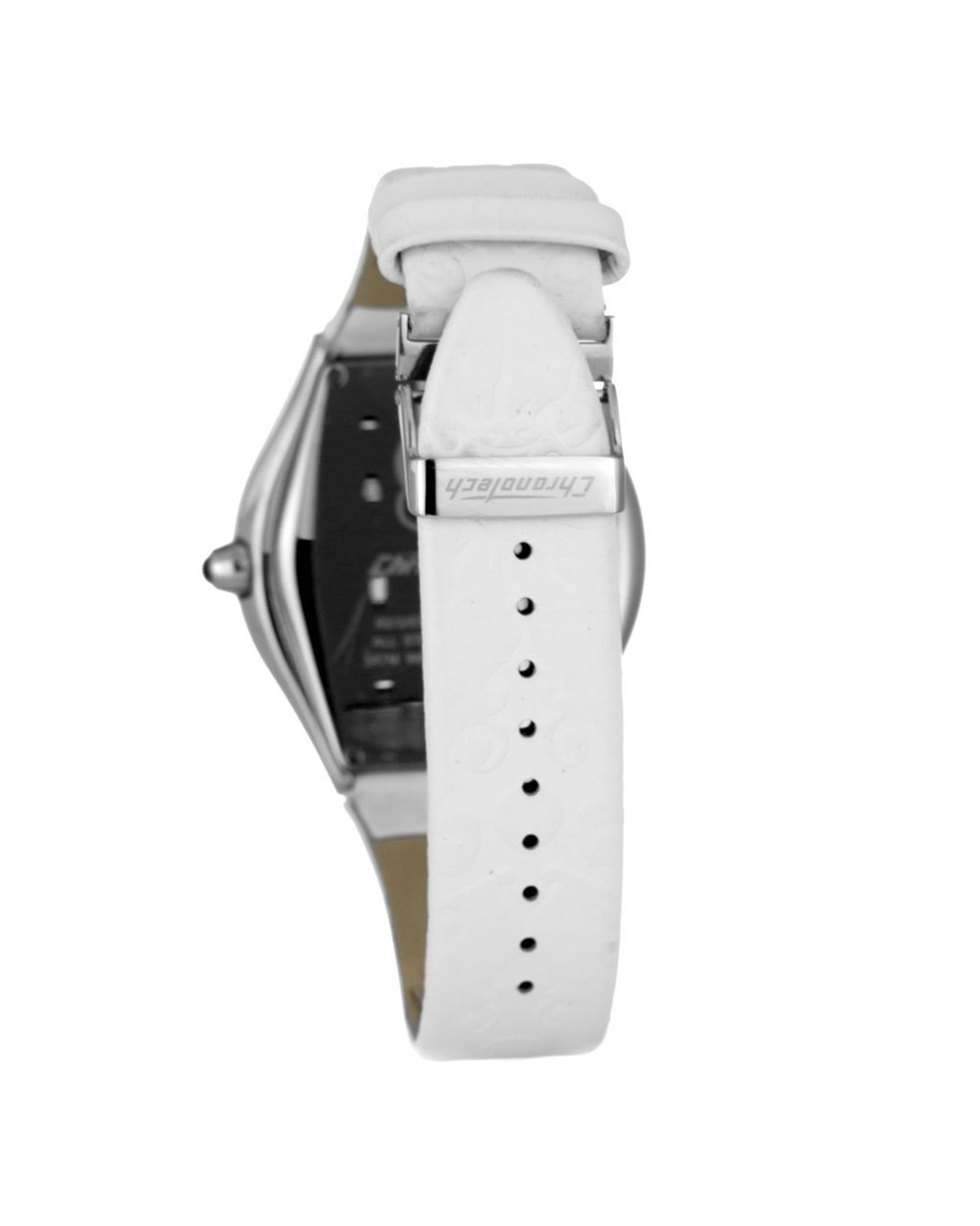 Chronotech Men's White Leather Watch - One Size