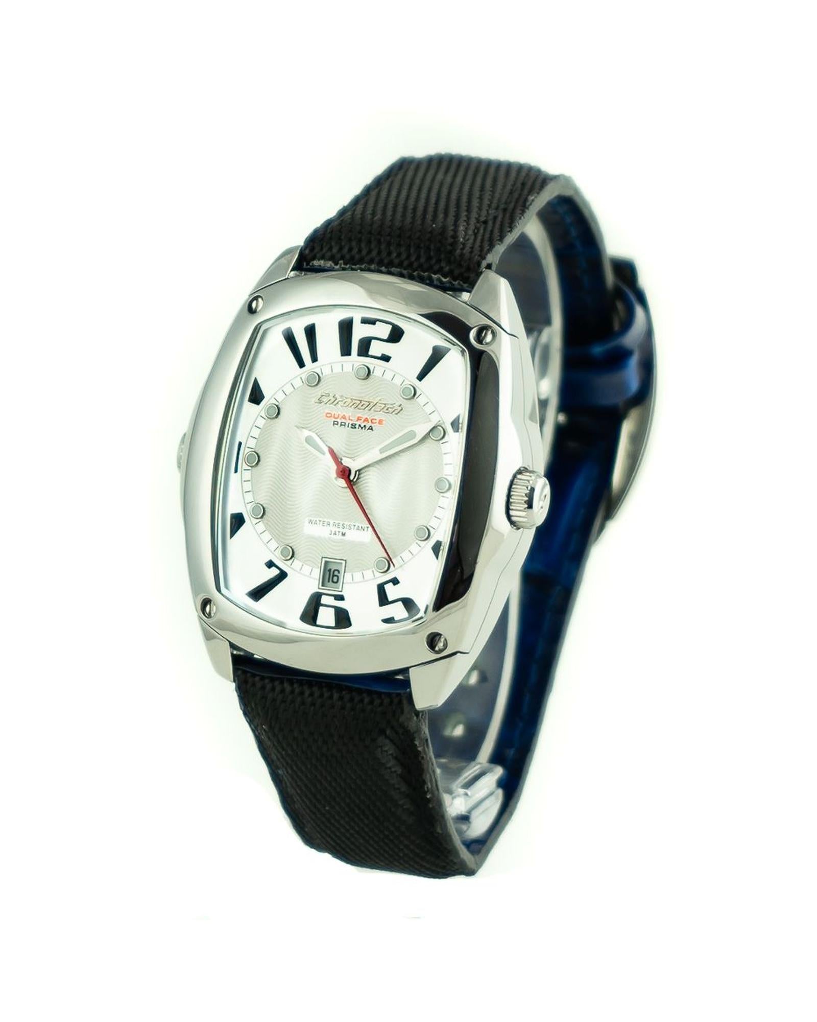 Chronotech Women's Black Leather Watch - One Size