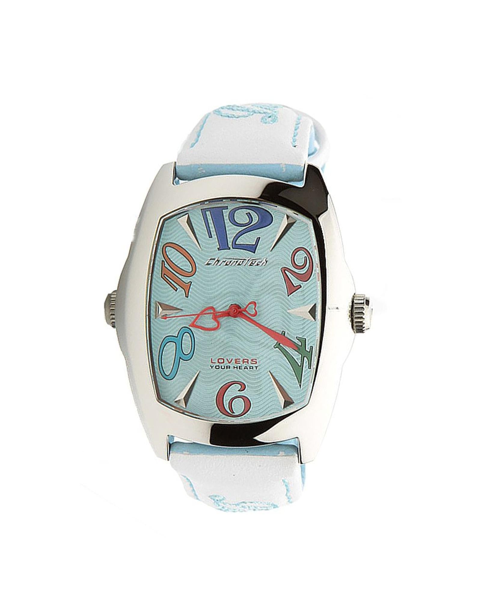 Chronotech Women's Blue Leather Watch - One Size