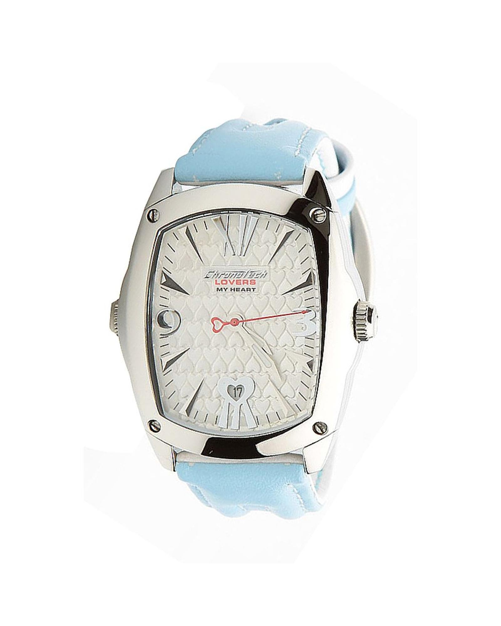 Chronotech Women's Blue Leather Watch - One Size
