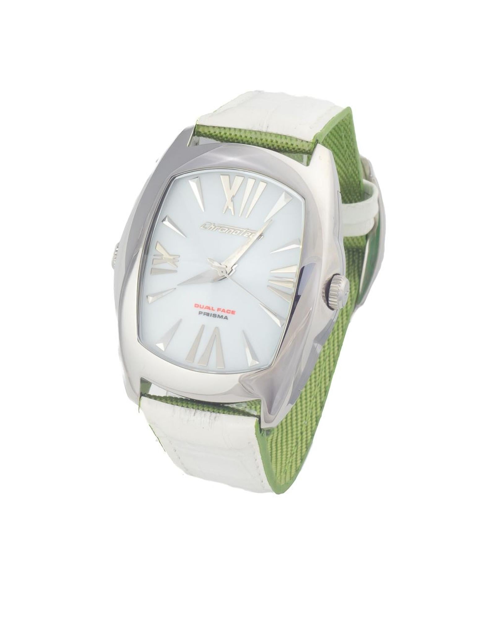 Chronotech Men's Green Leather Watch - One Size