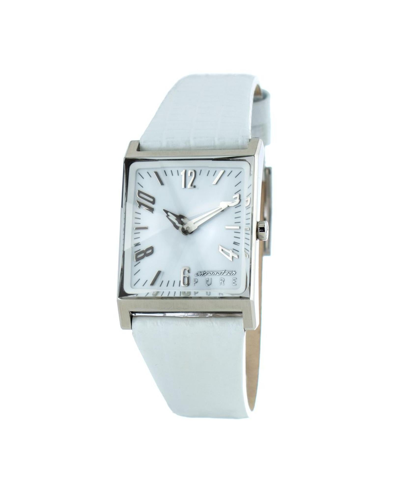 Chronotech Women's White Leather Watch - One Size