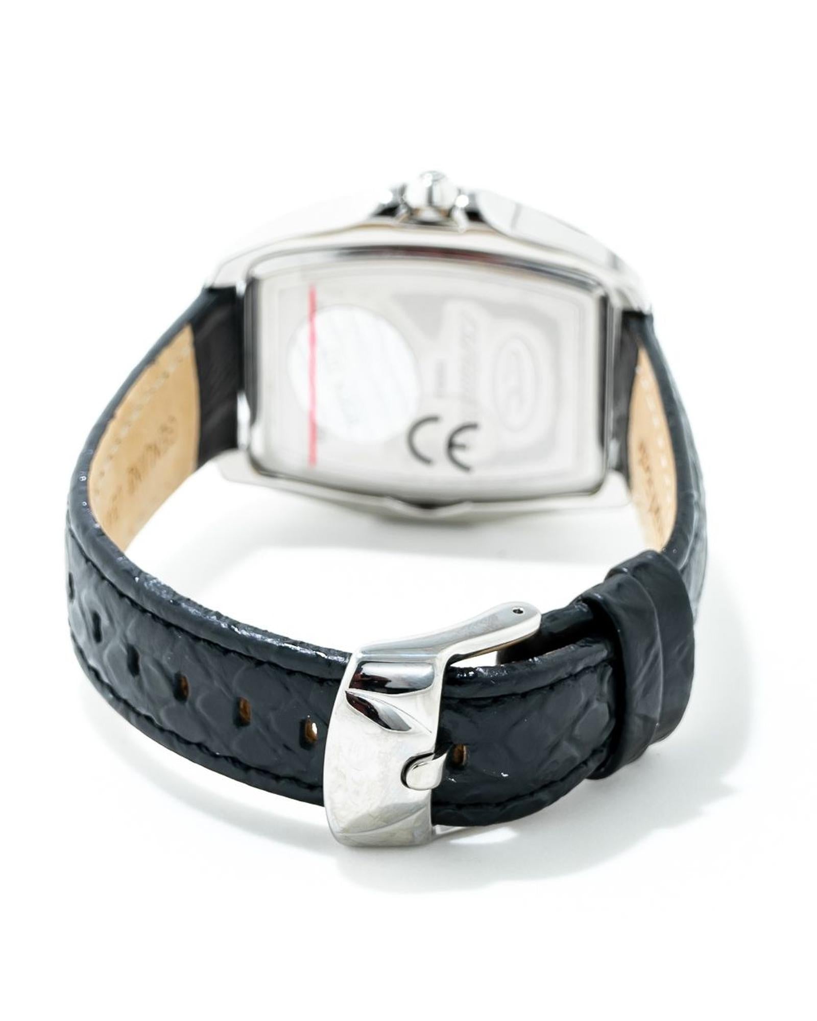 Chronotech Women's Black Leather Watch - One Size