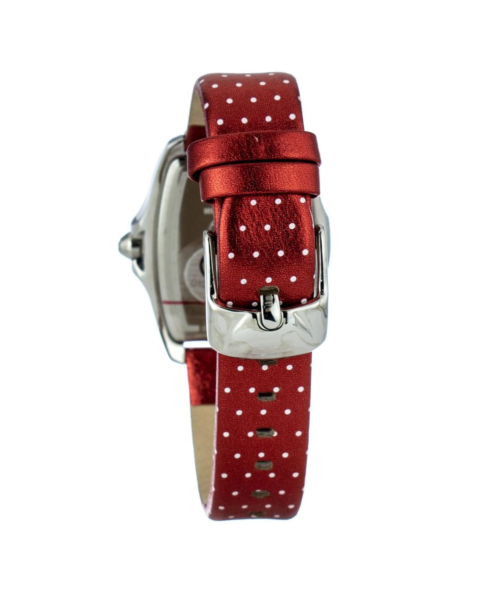 Chronotech Women's Red Leather Watch - One Size