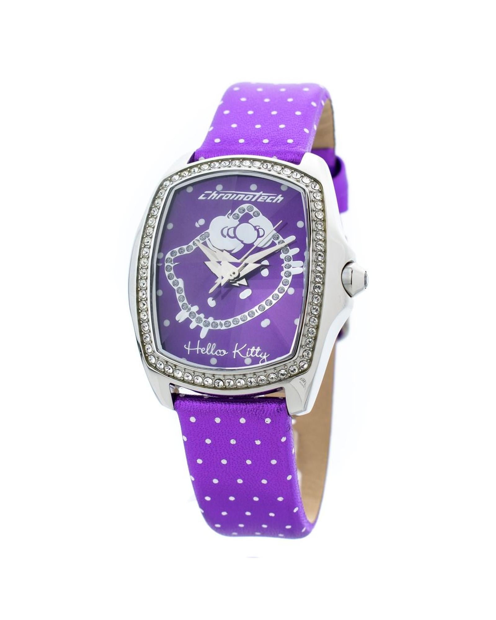 Chronotech Women's Purple Leather Watch - One Size