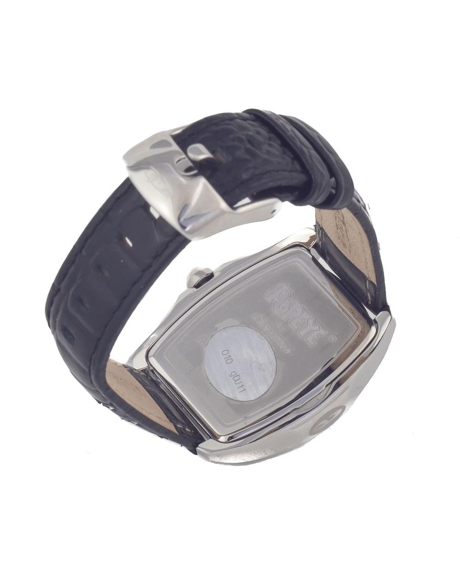 Chronotech Women's Black Leather Watch - One Size
