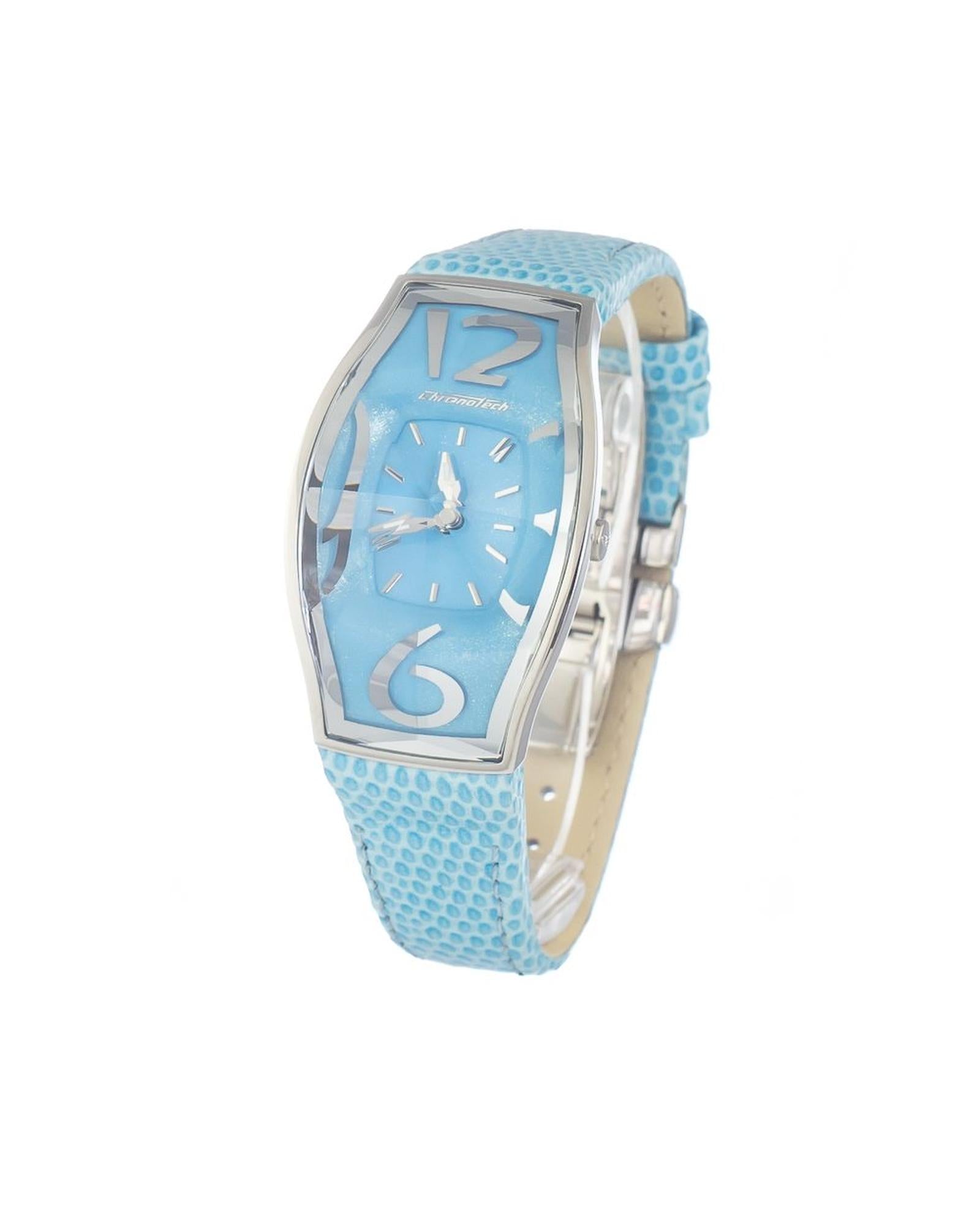 Chronotech Women's Blue Leather Watch - One Size