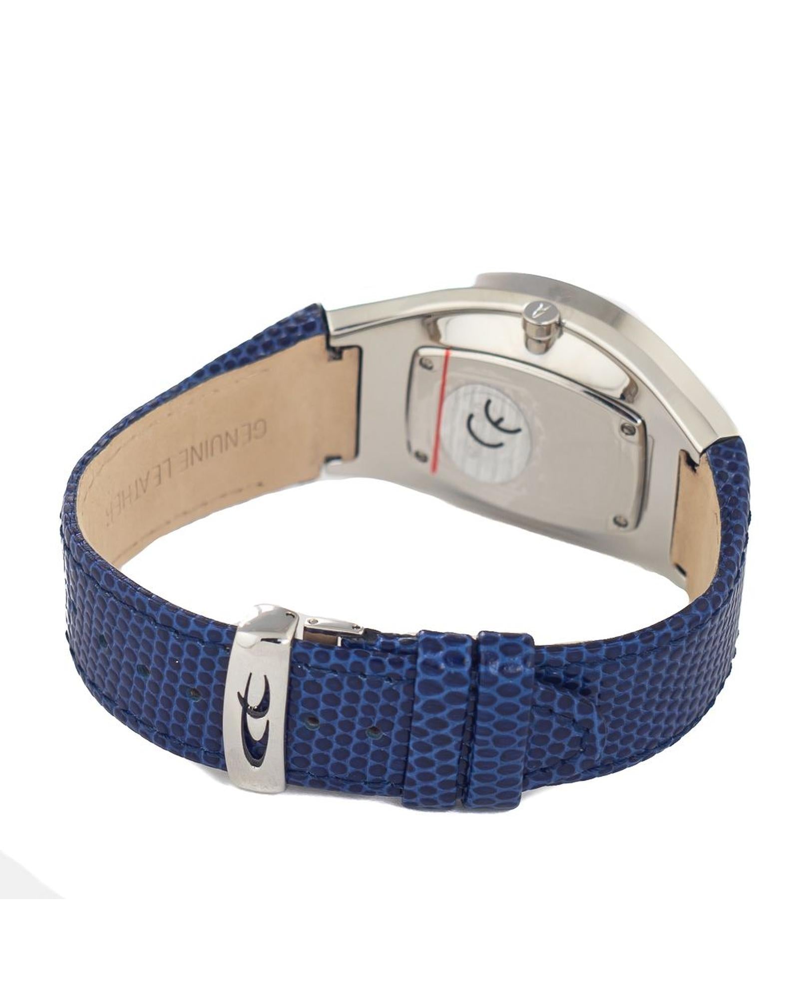 Chronotech Men's Blue Leather Watch - One Size