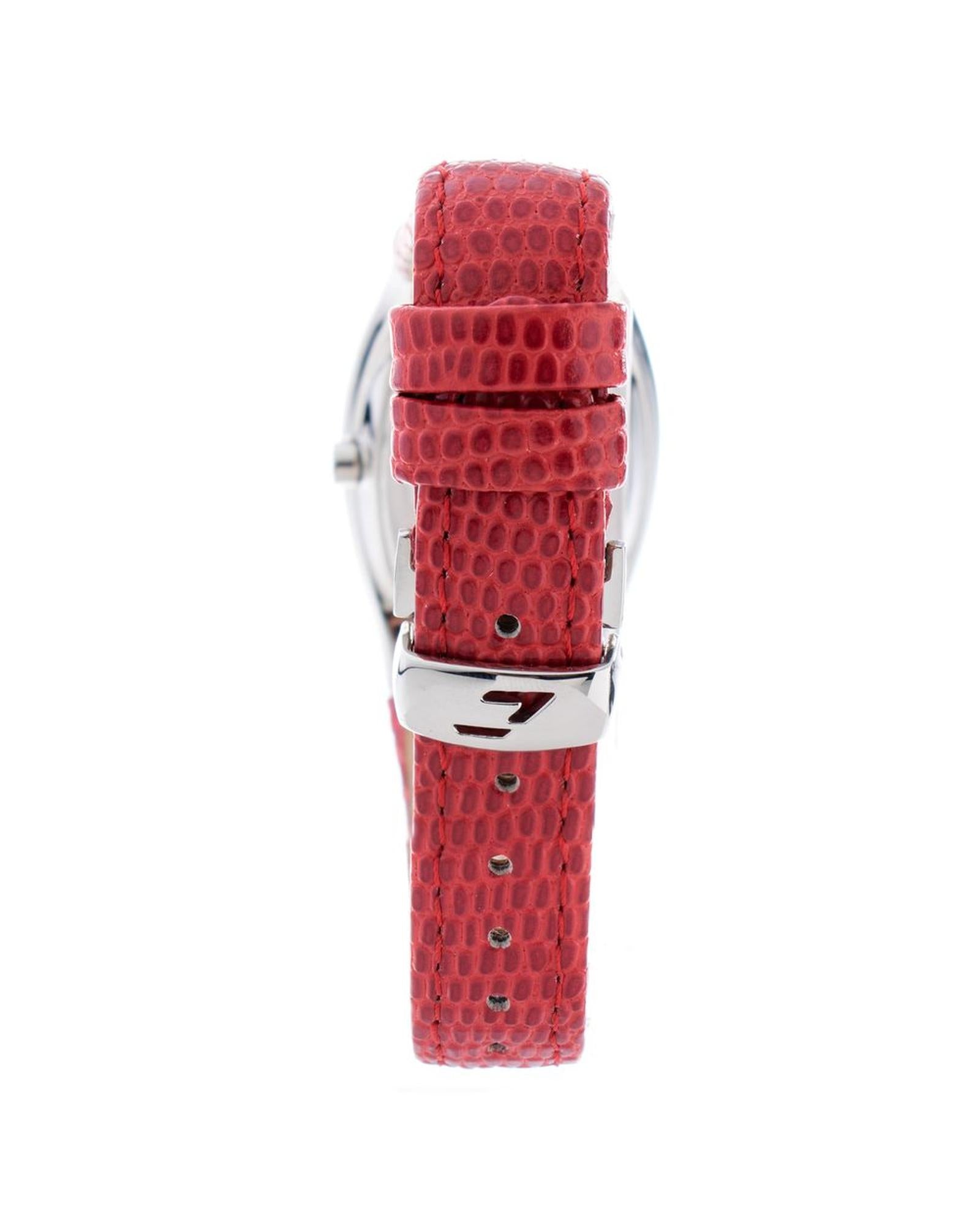 Chronotech Women's Red Leather Watch - One Size