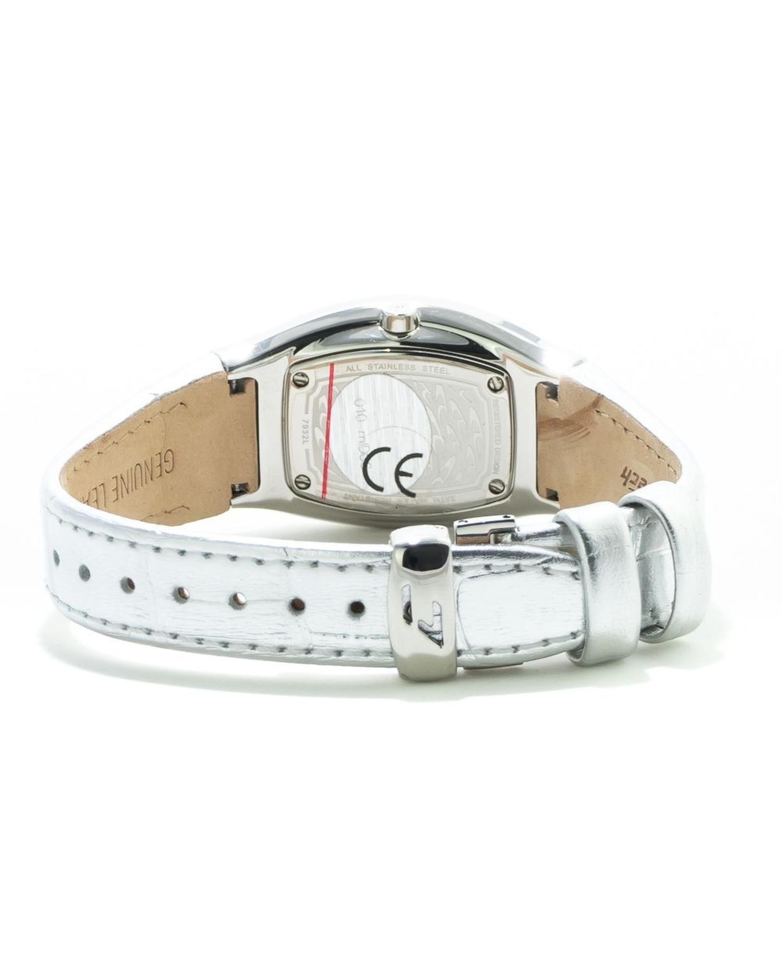 Chronotech Women's Silver Leather Watch - One Size