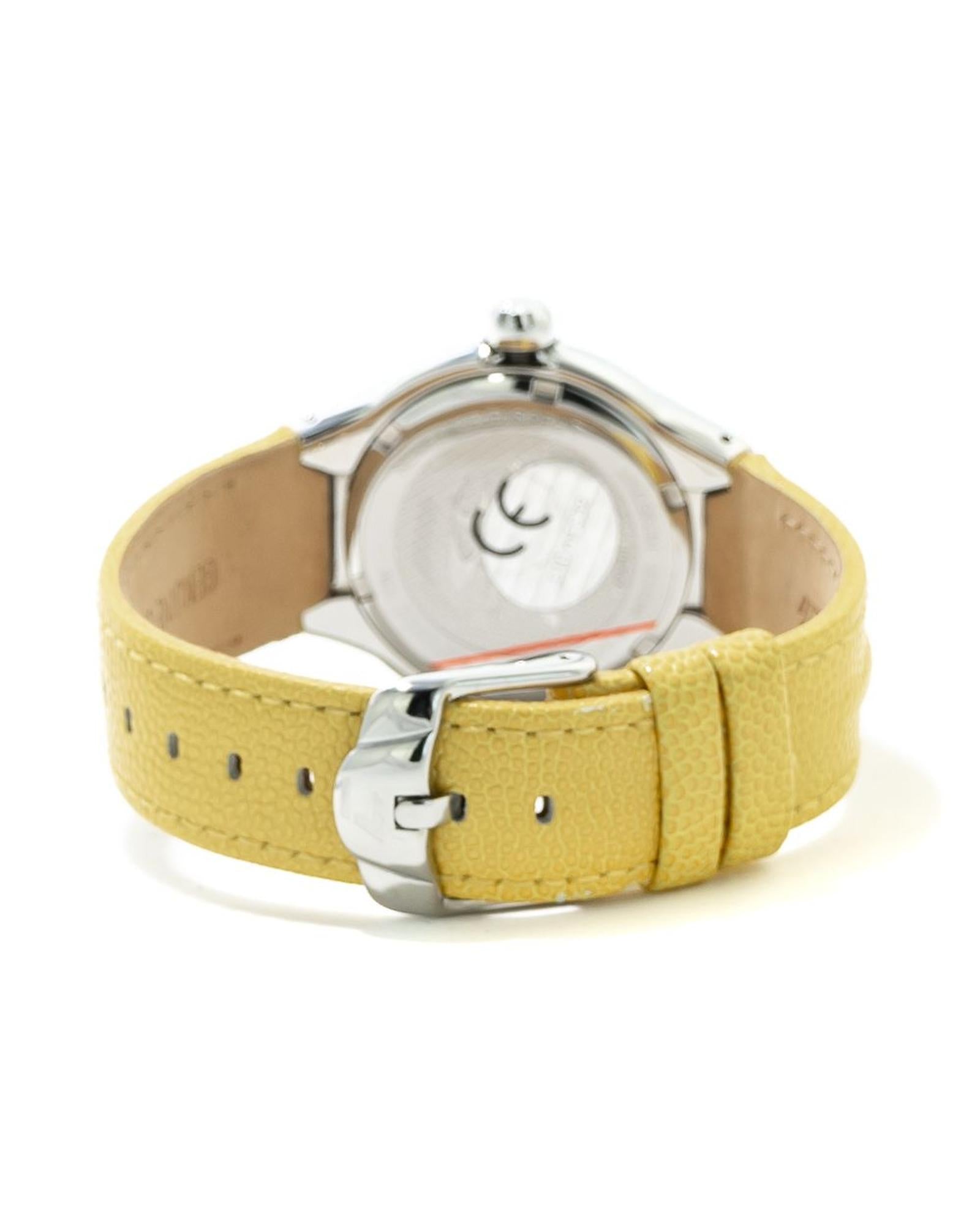 Chronotech Women's Yellow Leather Watch - One Size