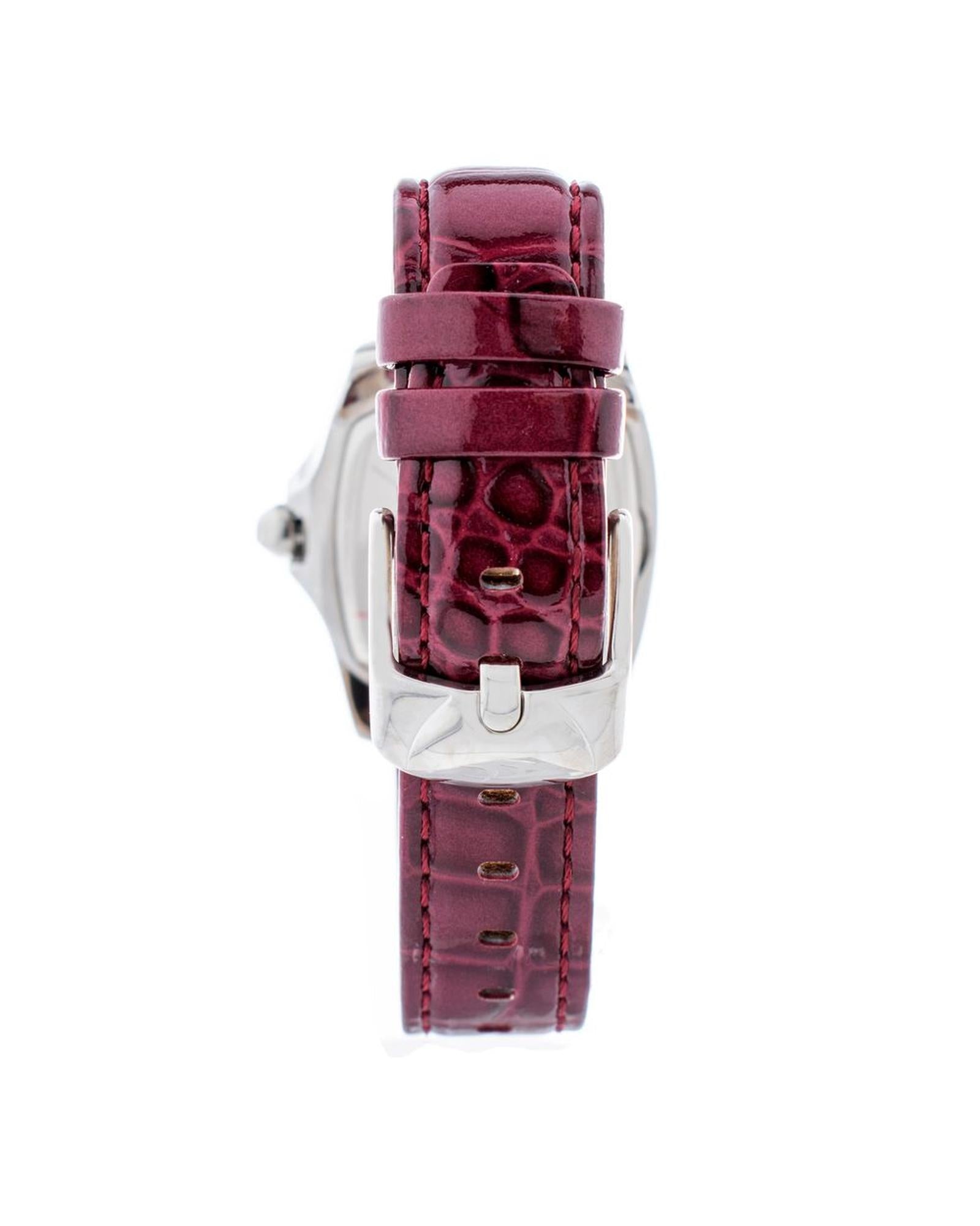 Chronotech Unisex's Red Leather Watch - One Size