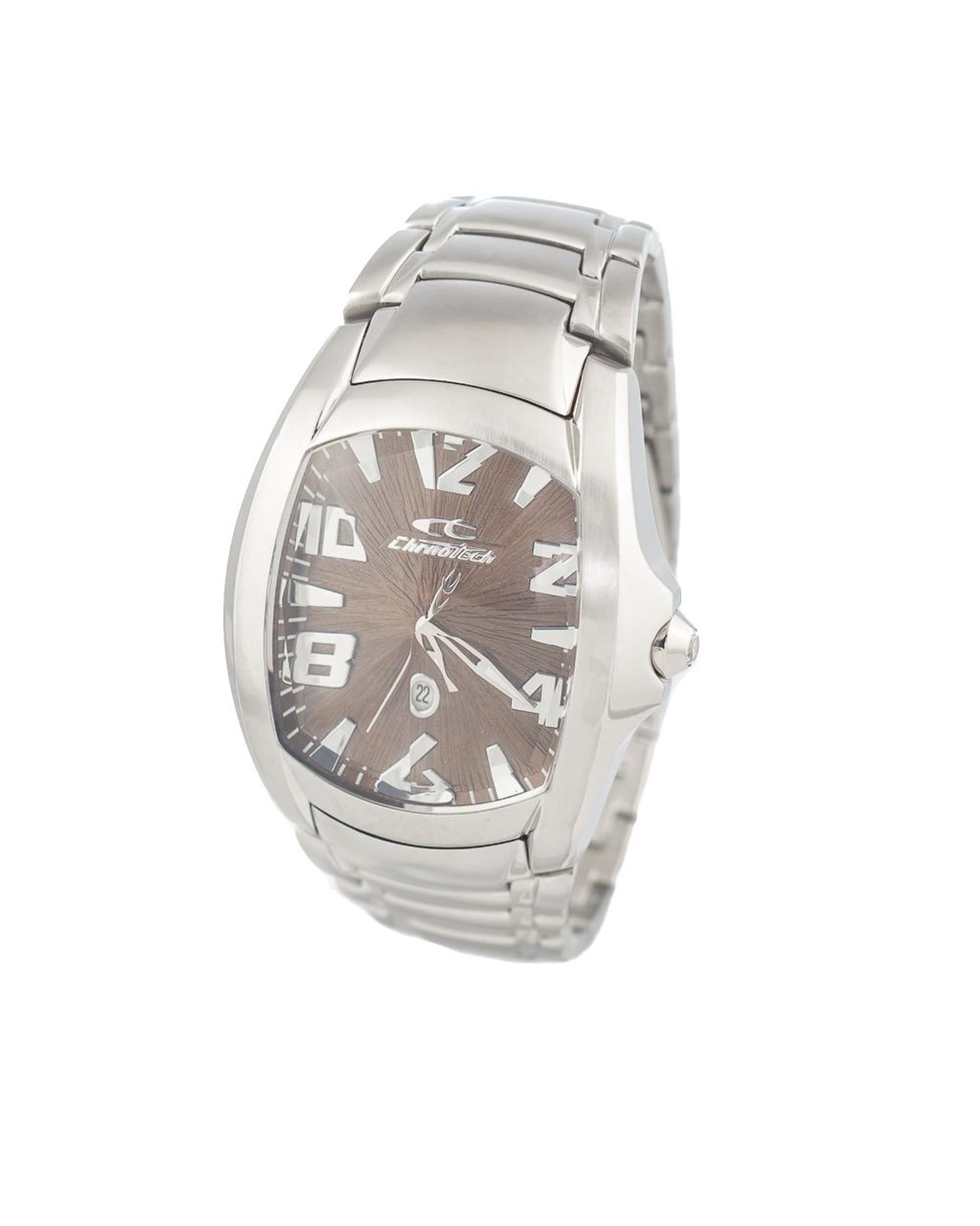 Chronotech Men's Silver Steel Watch - One Size