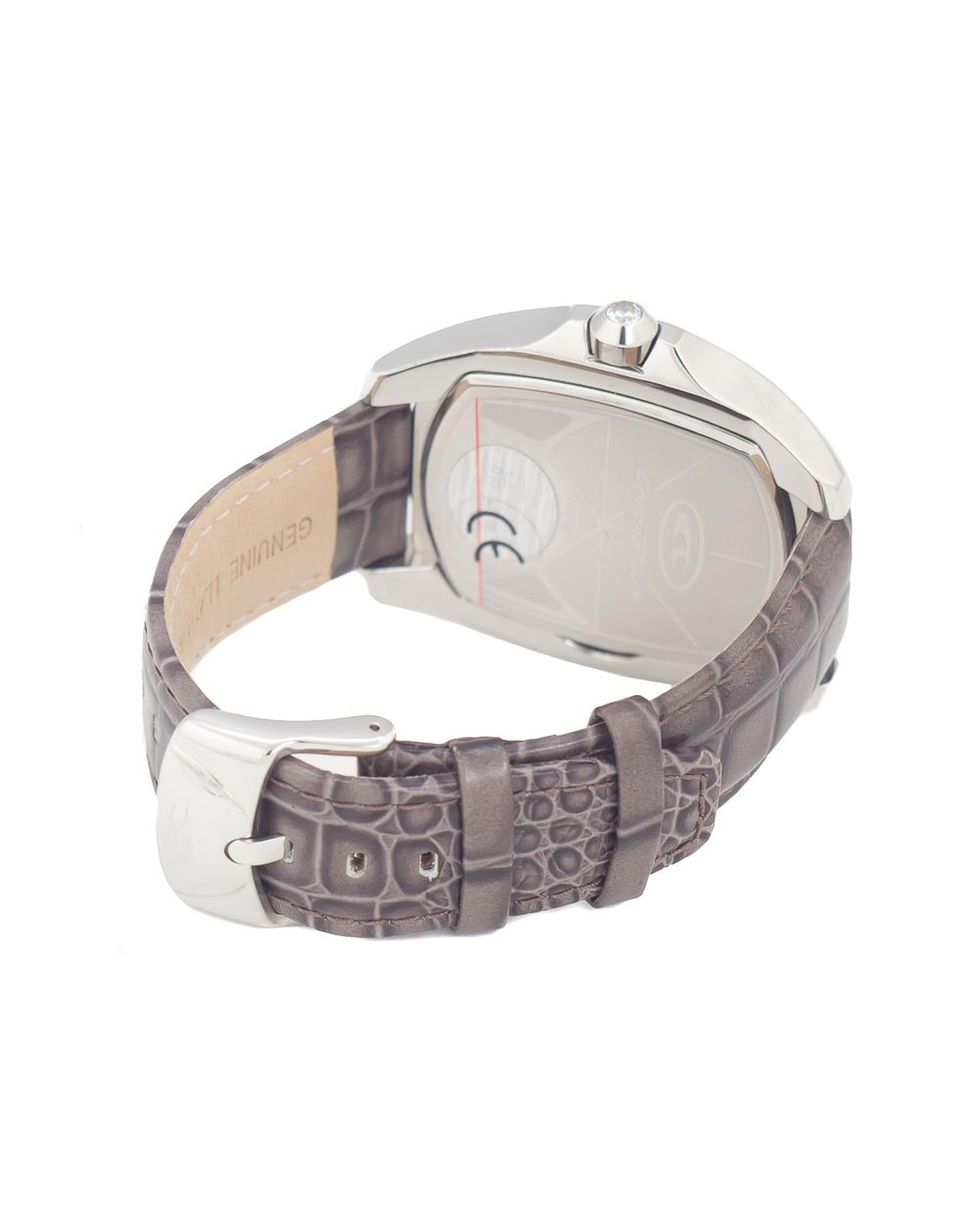 Chronotech Men's Gray Leather Watch - One Size