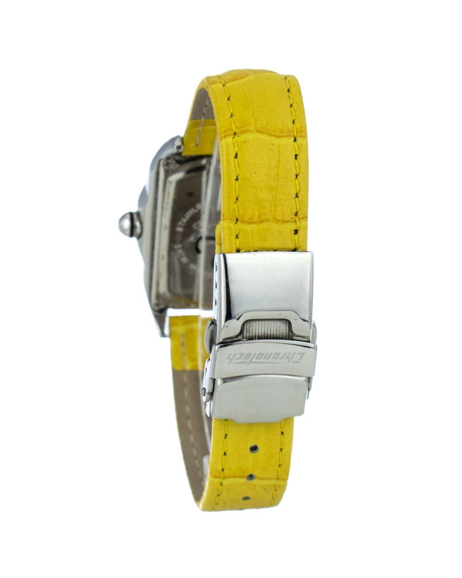 Chronotech Women's Yellow Leather Watch - One Size