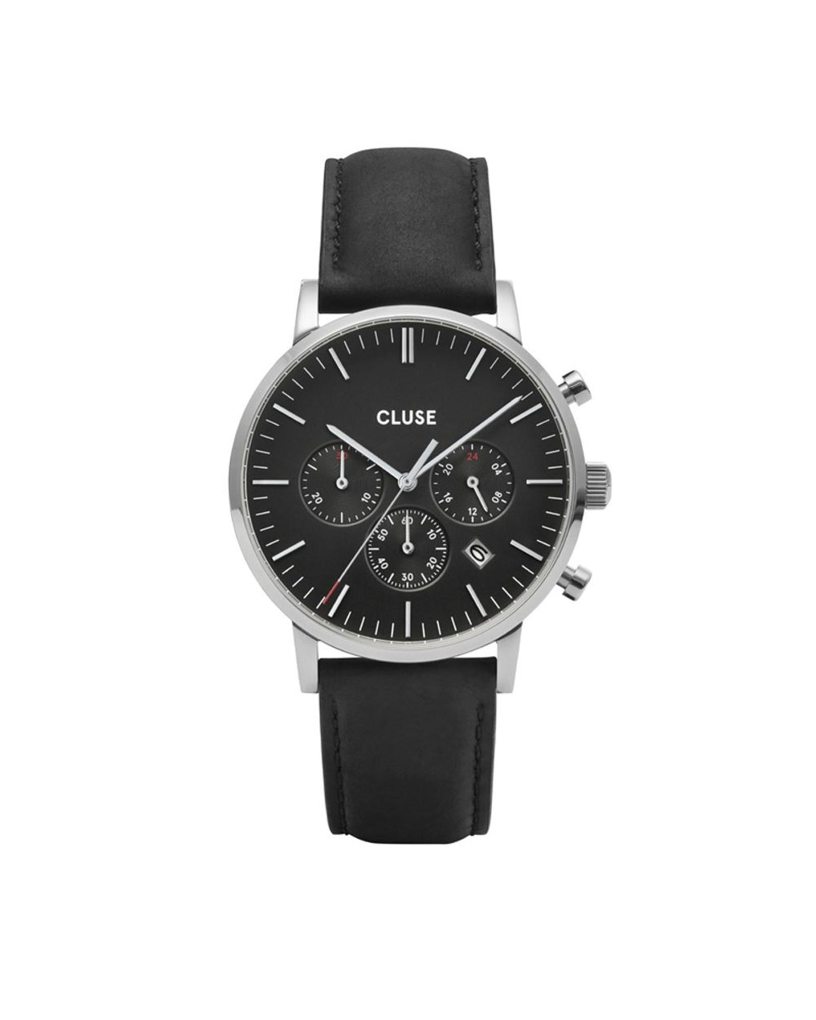 Cluse Women's Black Leather Watch - One Size