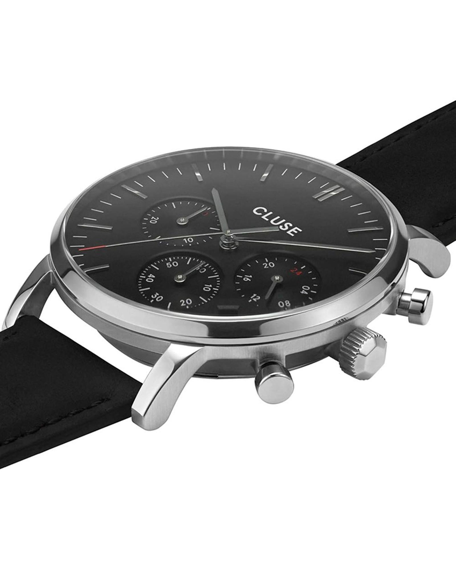 Cluse Women's Black Leather Watch - One Size 3